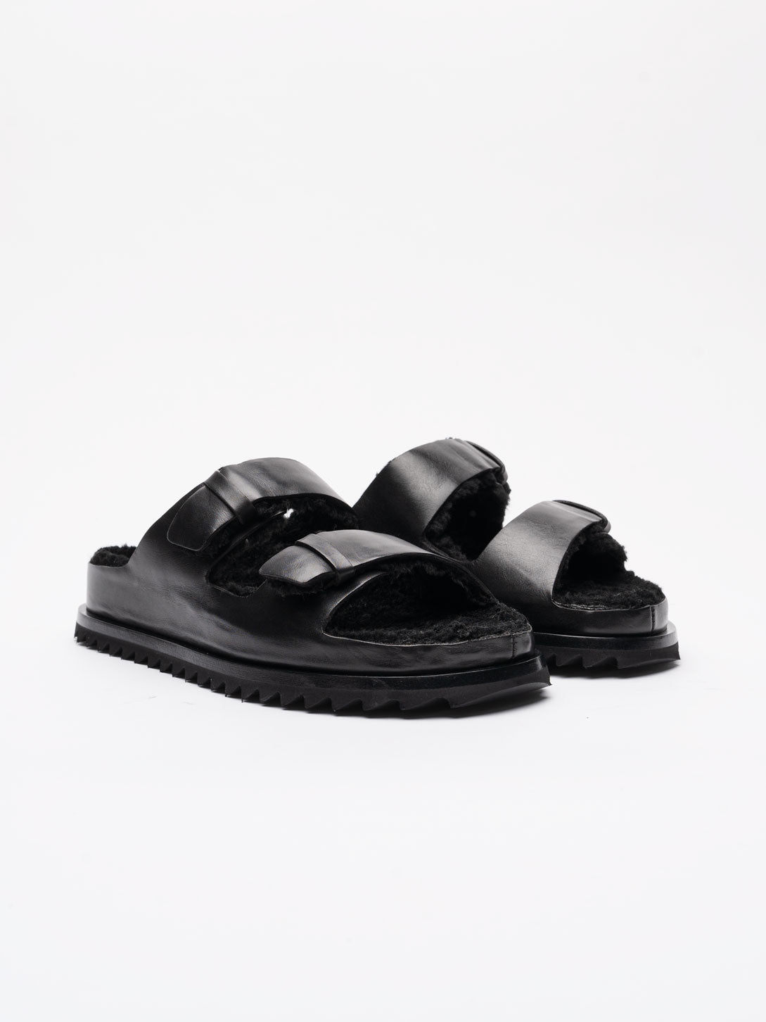 Leather Slide Sandals - INN7