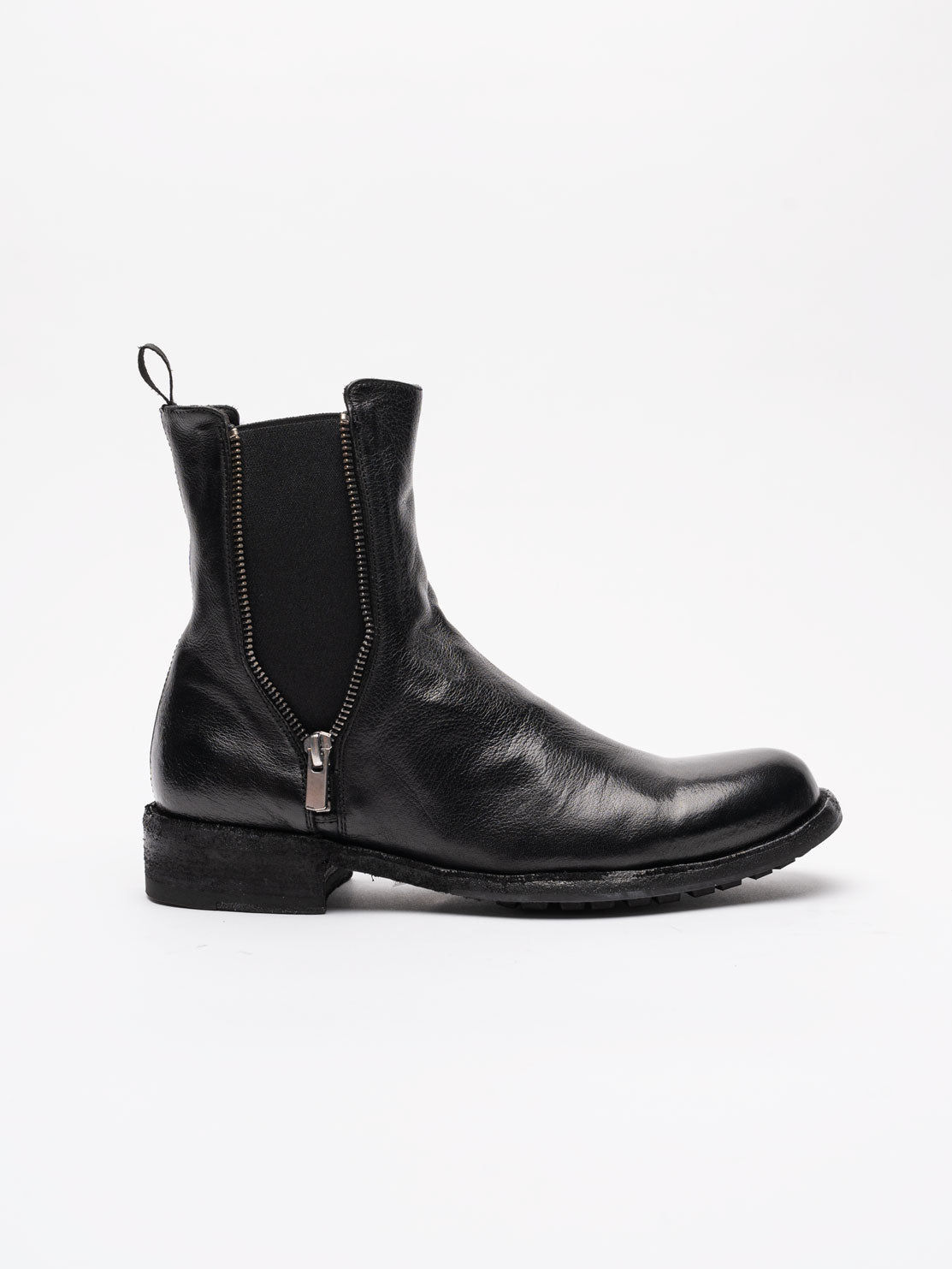 Leather Zip Ankle Boots - INN7