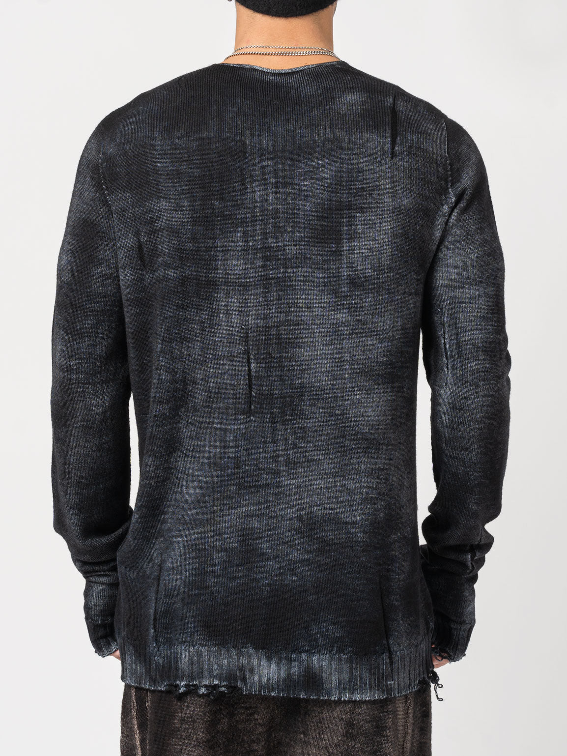 Distressed Medium Wool Sweater - INN7
