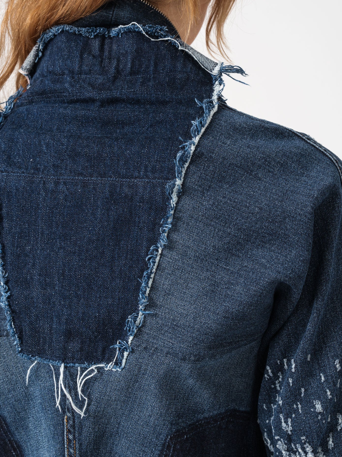 Washed Patchwork Denim Jacket - INN7