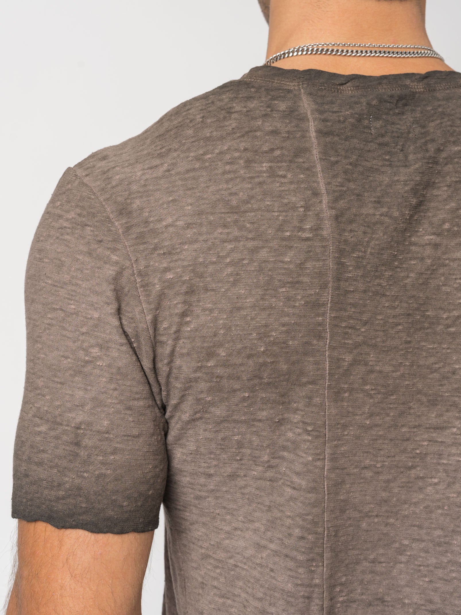 Rustic Cotton Long T-Shirt - INN7