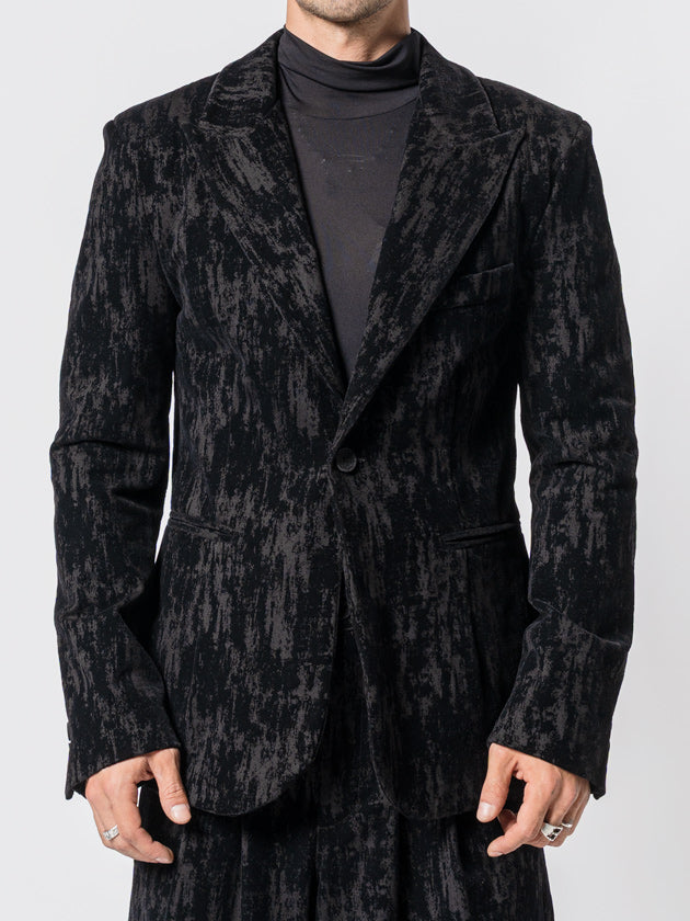 Textured Velvet Blazer