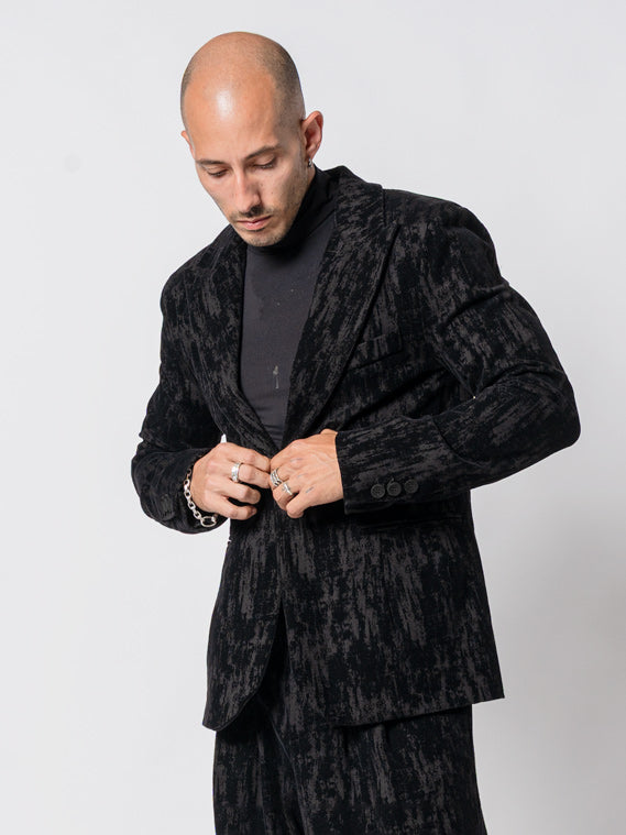 Textured Velvet Blazer