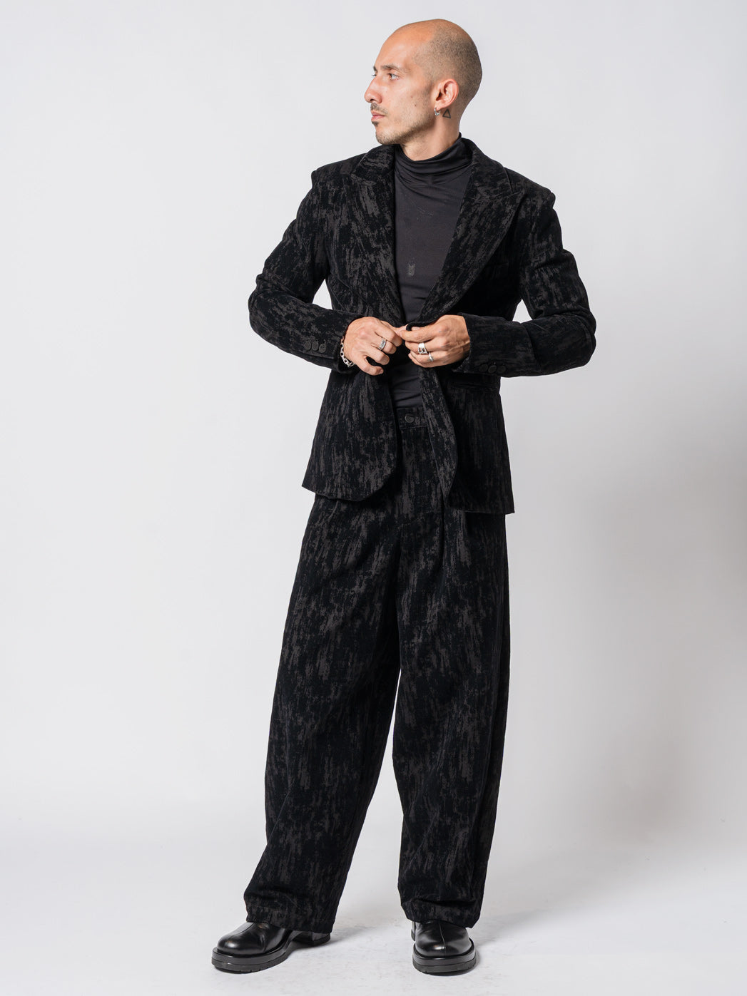Textured Velvet Blazer
