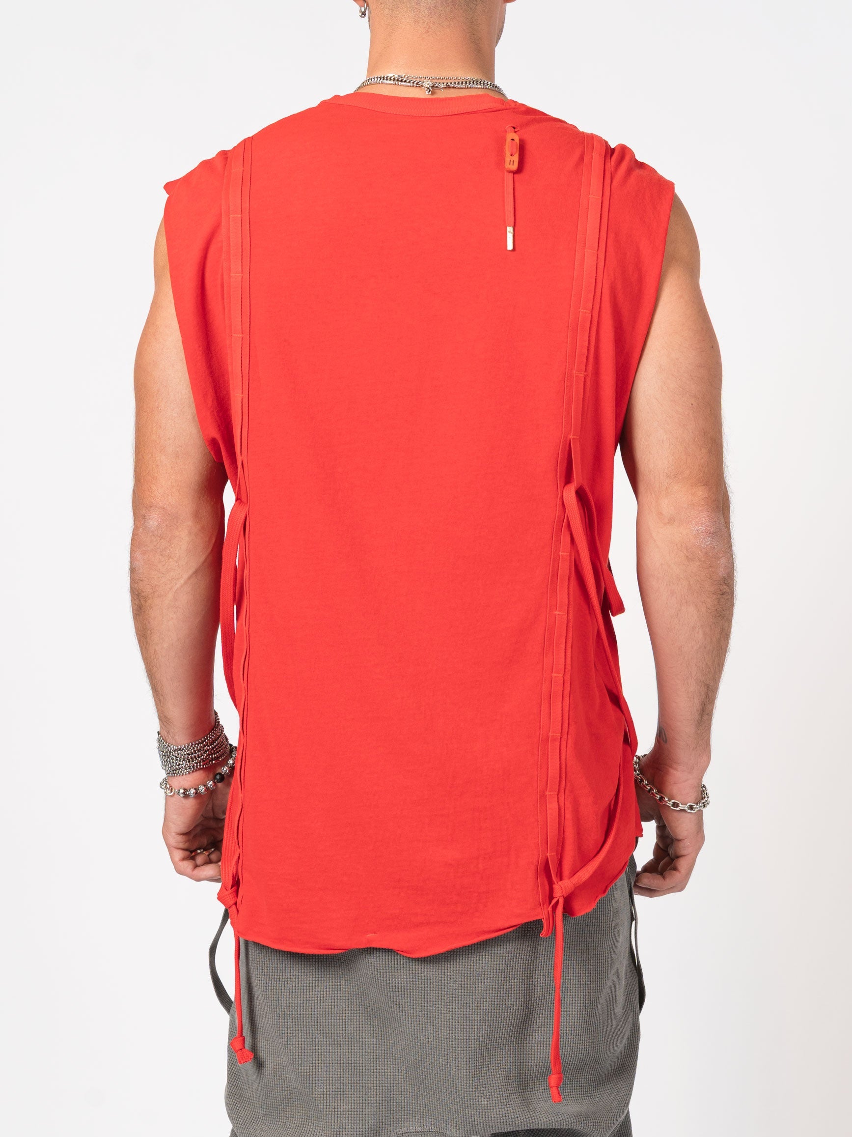 Sleeveless Top with Side Drawstrings - INN7