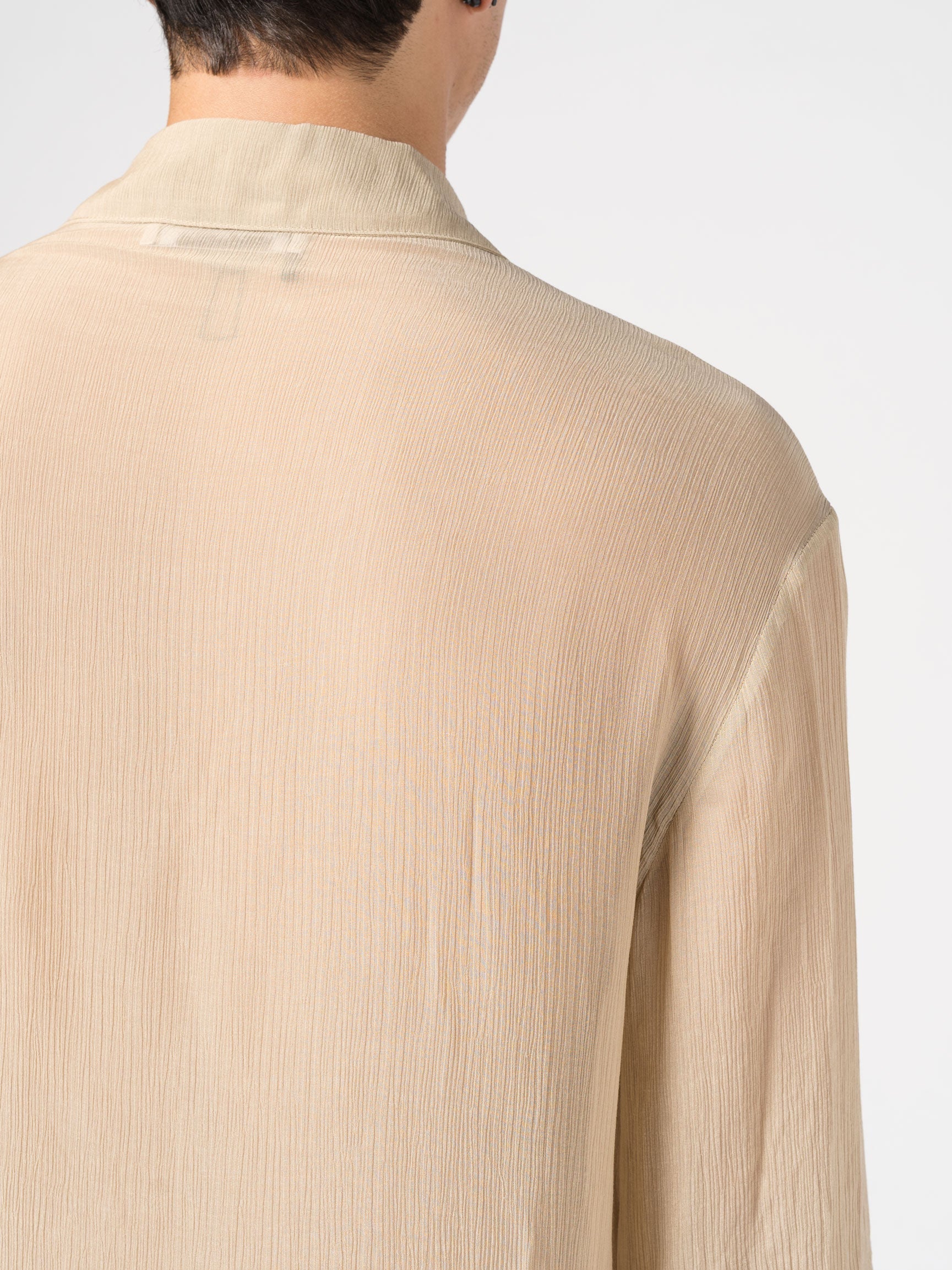 Lightweight Textured Button-Up Shirt - INN7