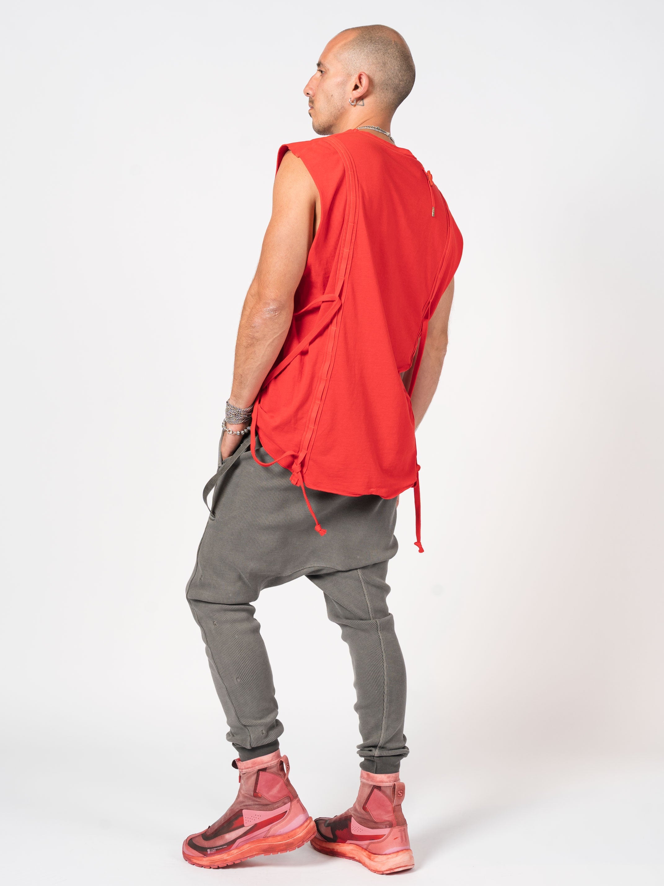 Sleeveless Top with Side Drawstrings - INN7