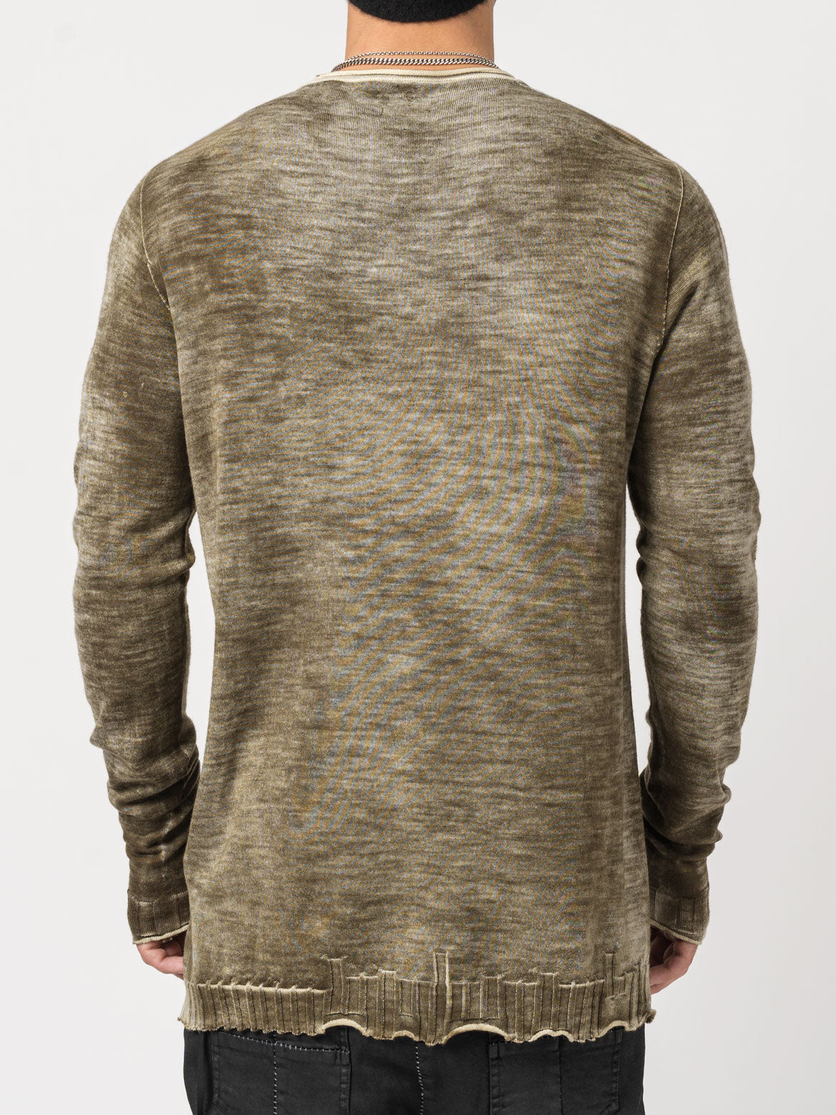 Rubber Thin Wool Sweater - INN7