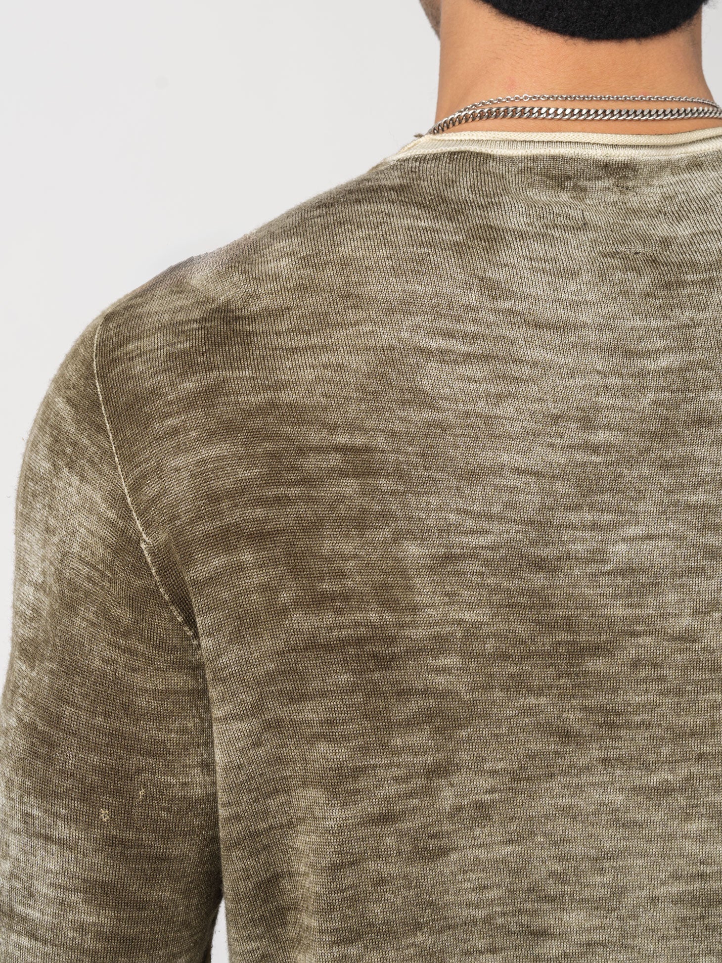 Rubber Thin Wool Sweater - INN7