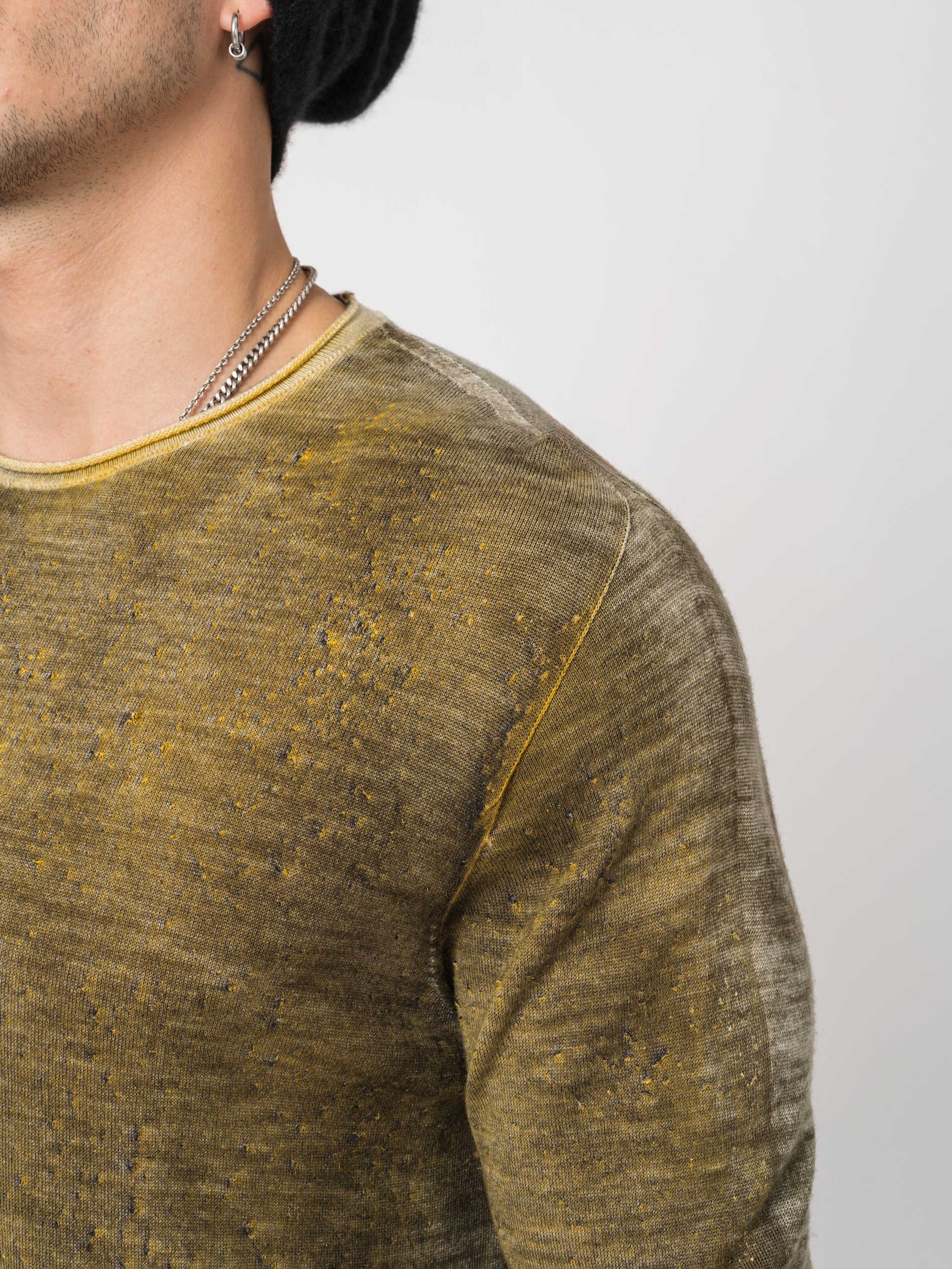 Rubber Thin Wool Sweater - INN7