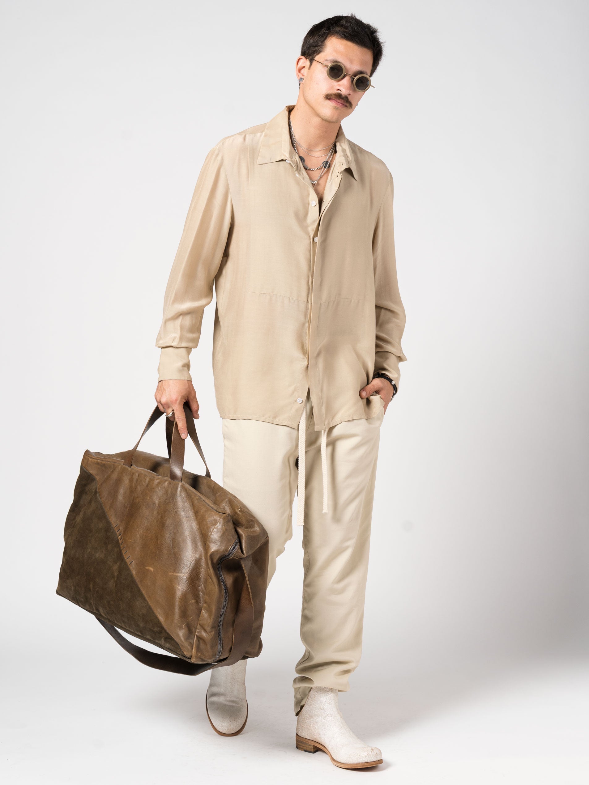 Button-Up Shirt with Concealed Placket - INN7