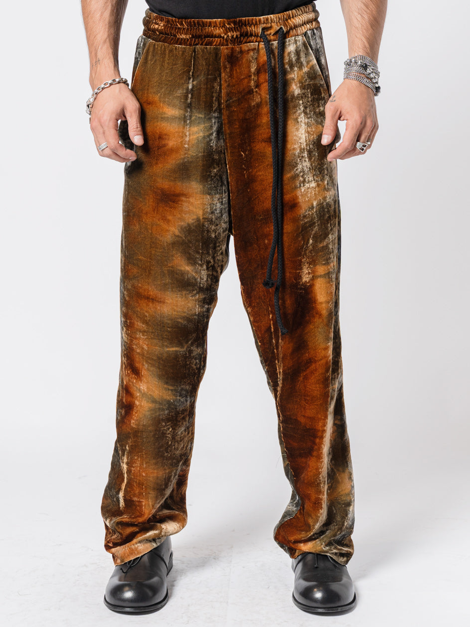 Velvet Drawstring Trousers