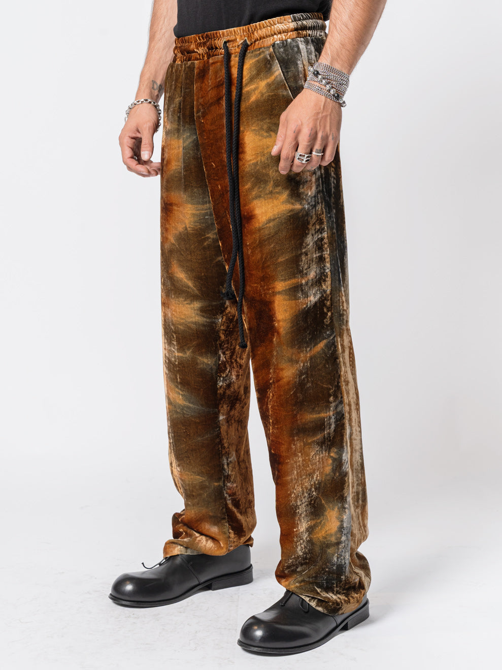 Velvet Drawstring Trousers