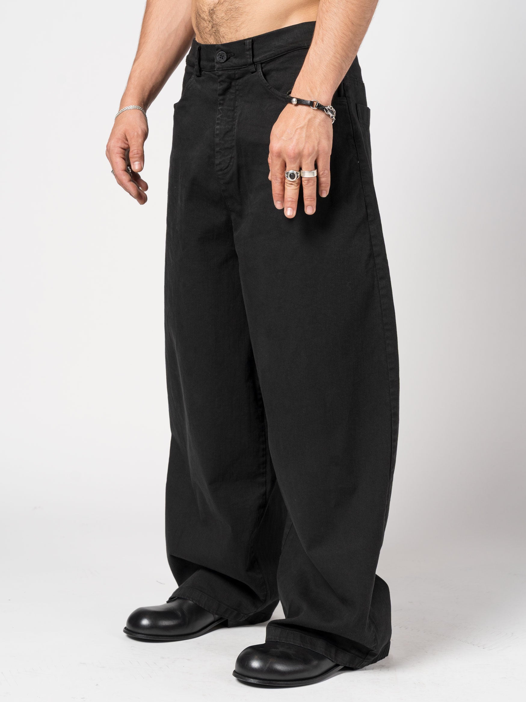 Wide-Leg Denim Trousers - INN7