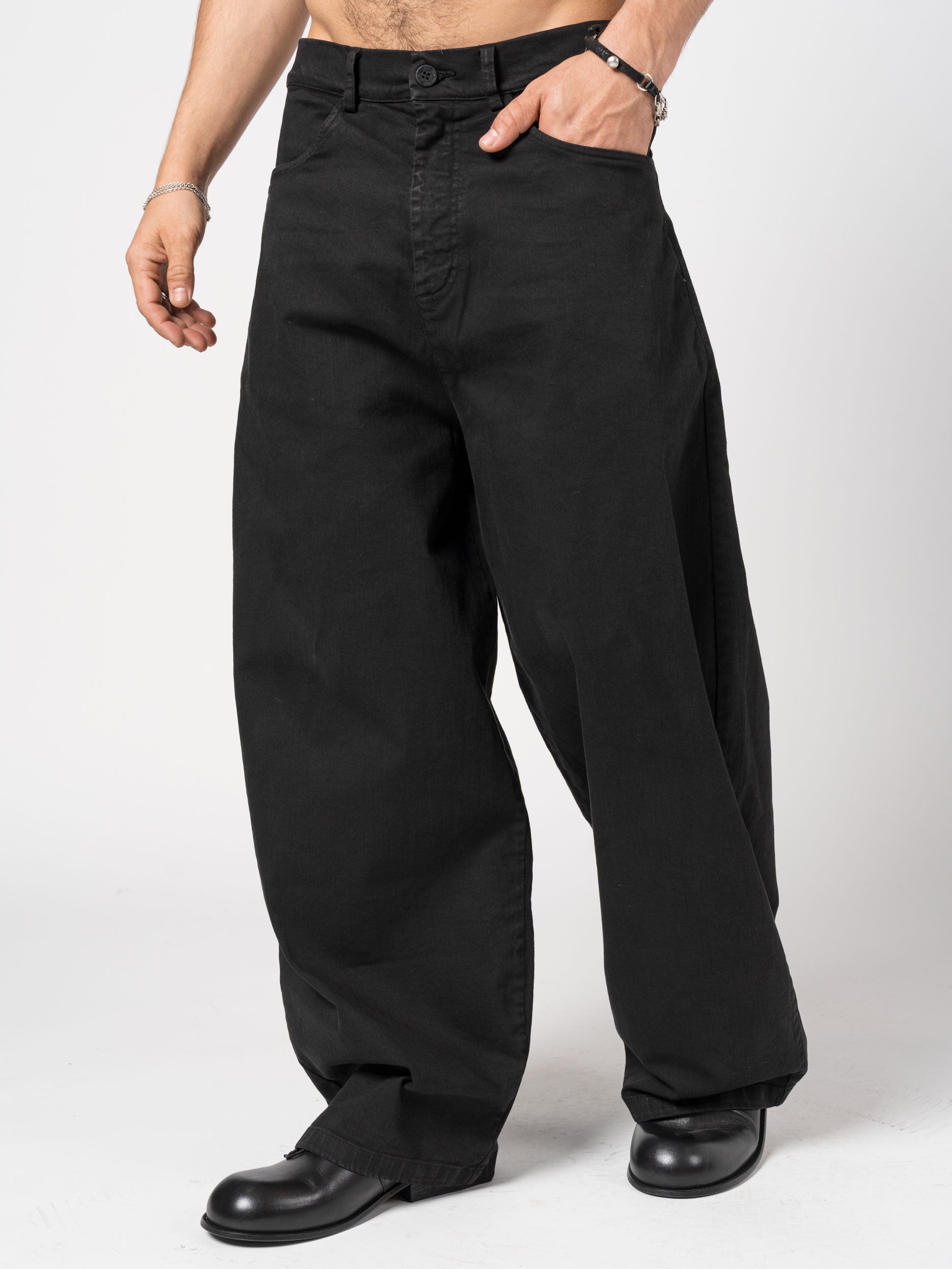 Wide-Leg Denim Trousers - INN7