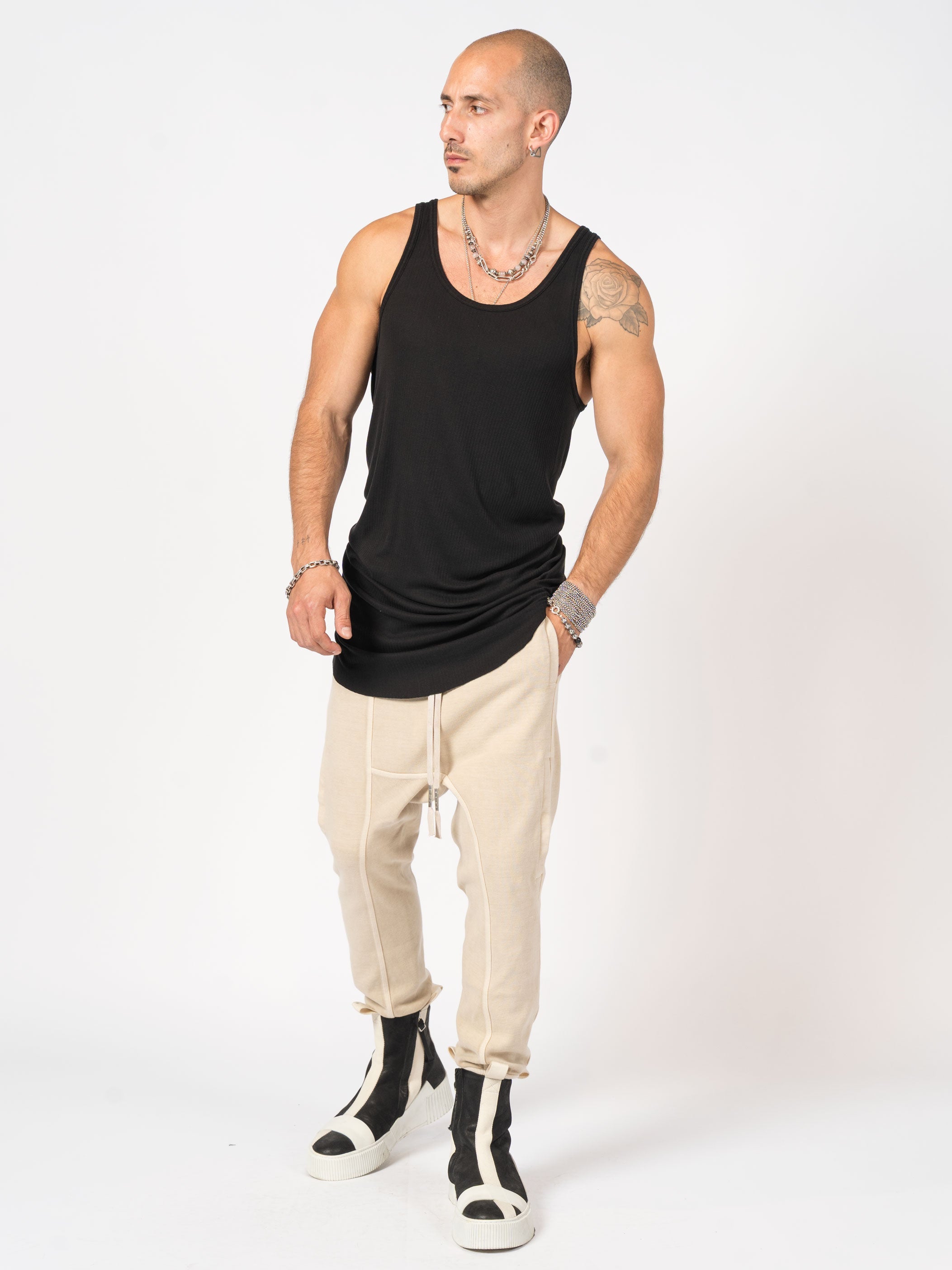 Stretch Rib Tank Top