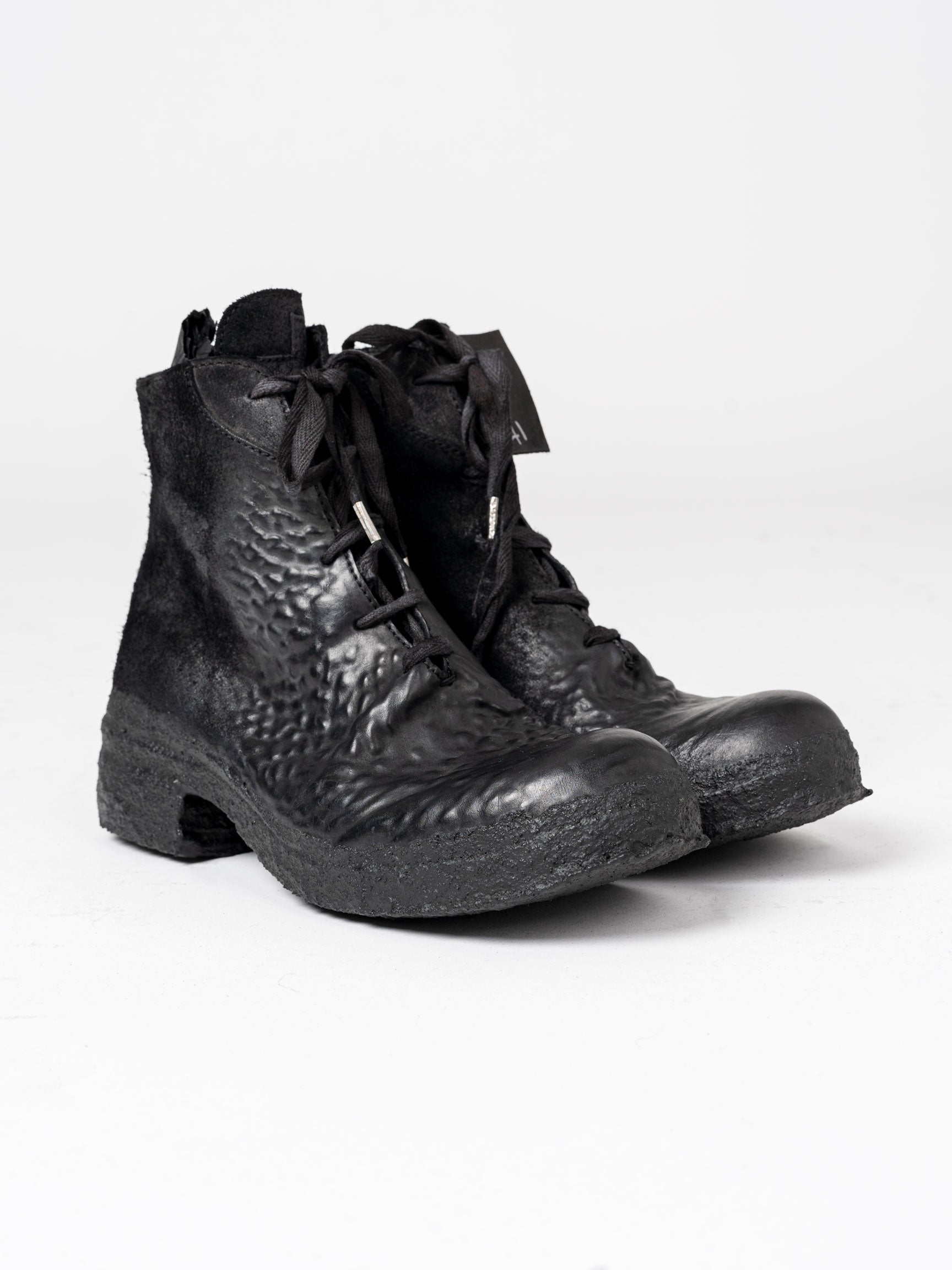 Mid Waxed Horse Leather Boots - INN7