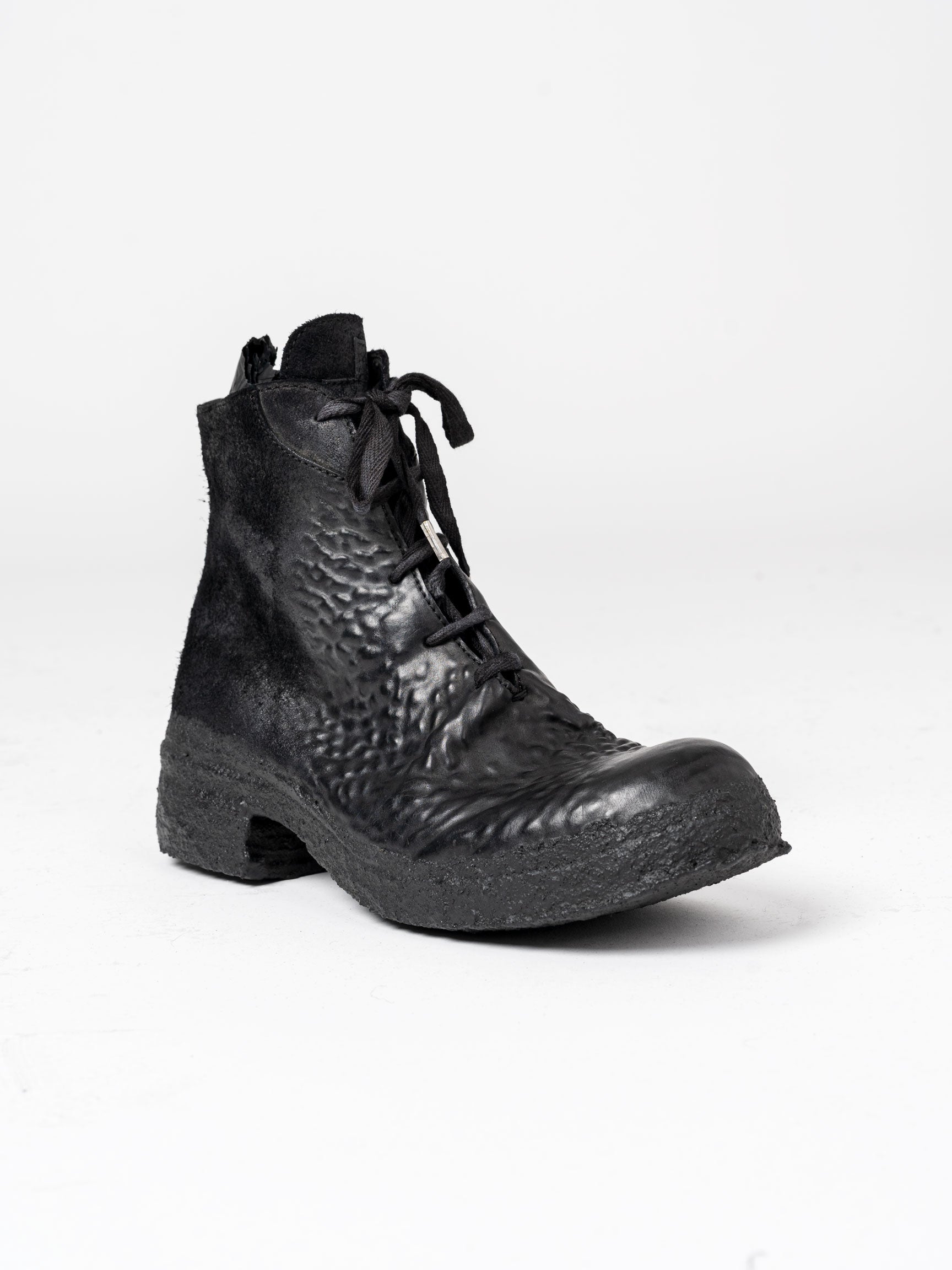 Mid Waxed Horse Leather Boots - INN7