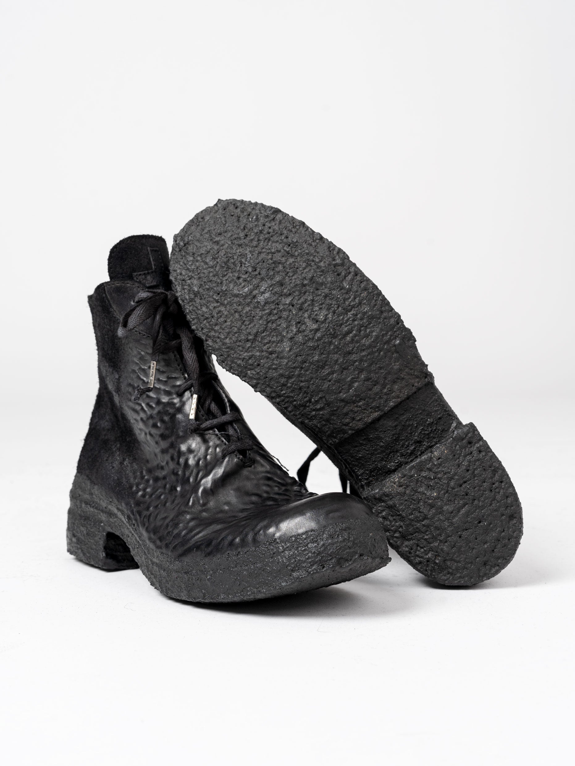 Mid Waxed Horse Leather Boots - INN7