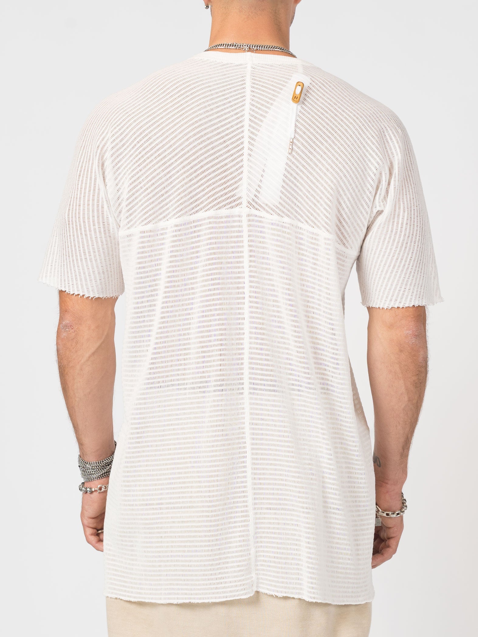 Sheer Knit T-Shirt in Cashmere Blend - INN7