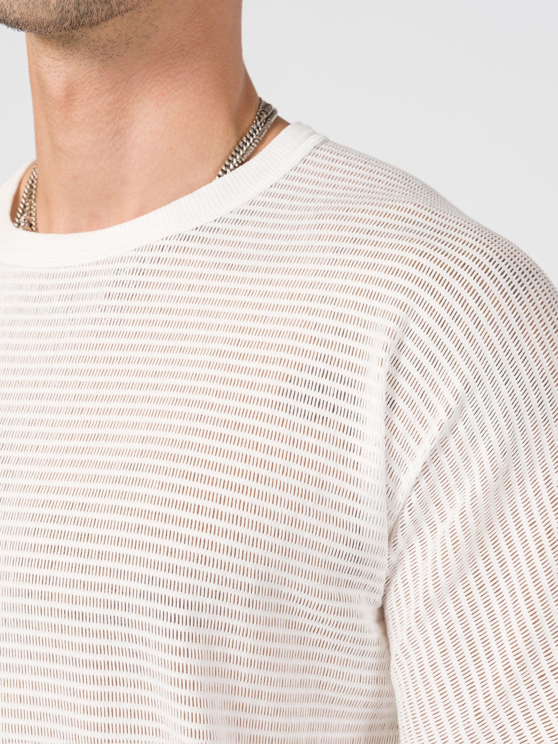 Sheer Knit T-Shirt in Cashmere Blend - INN7