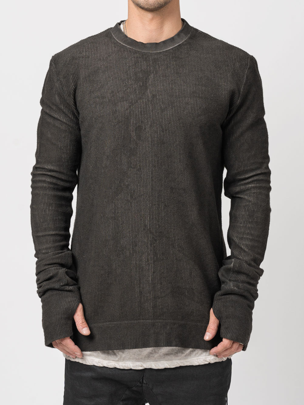 Ribbed Long-Sleeve Sweatshirt - INN7