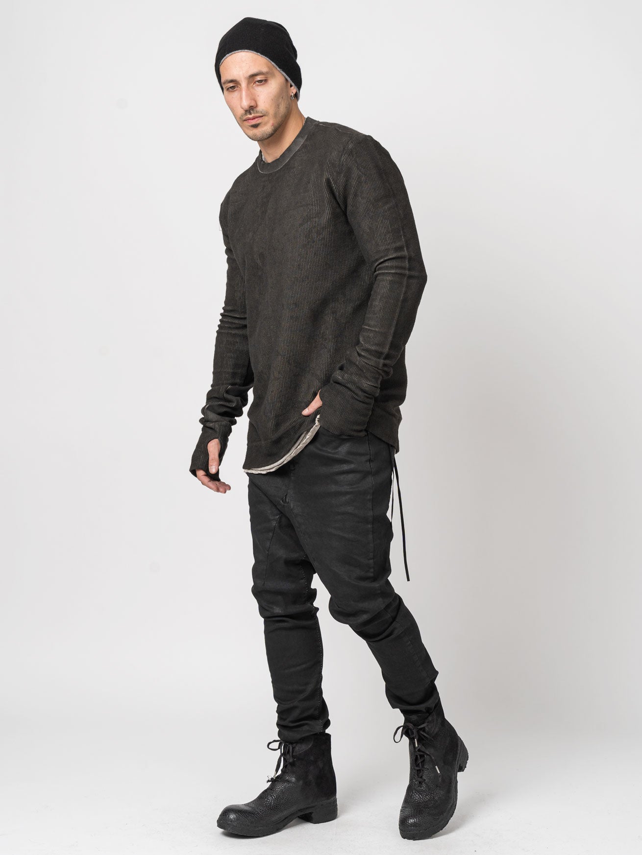 Ribbed Long-Sleeve Sweatshirt - INN7