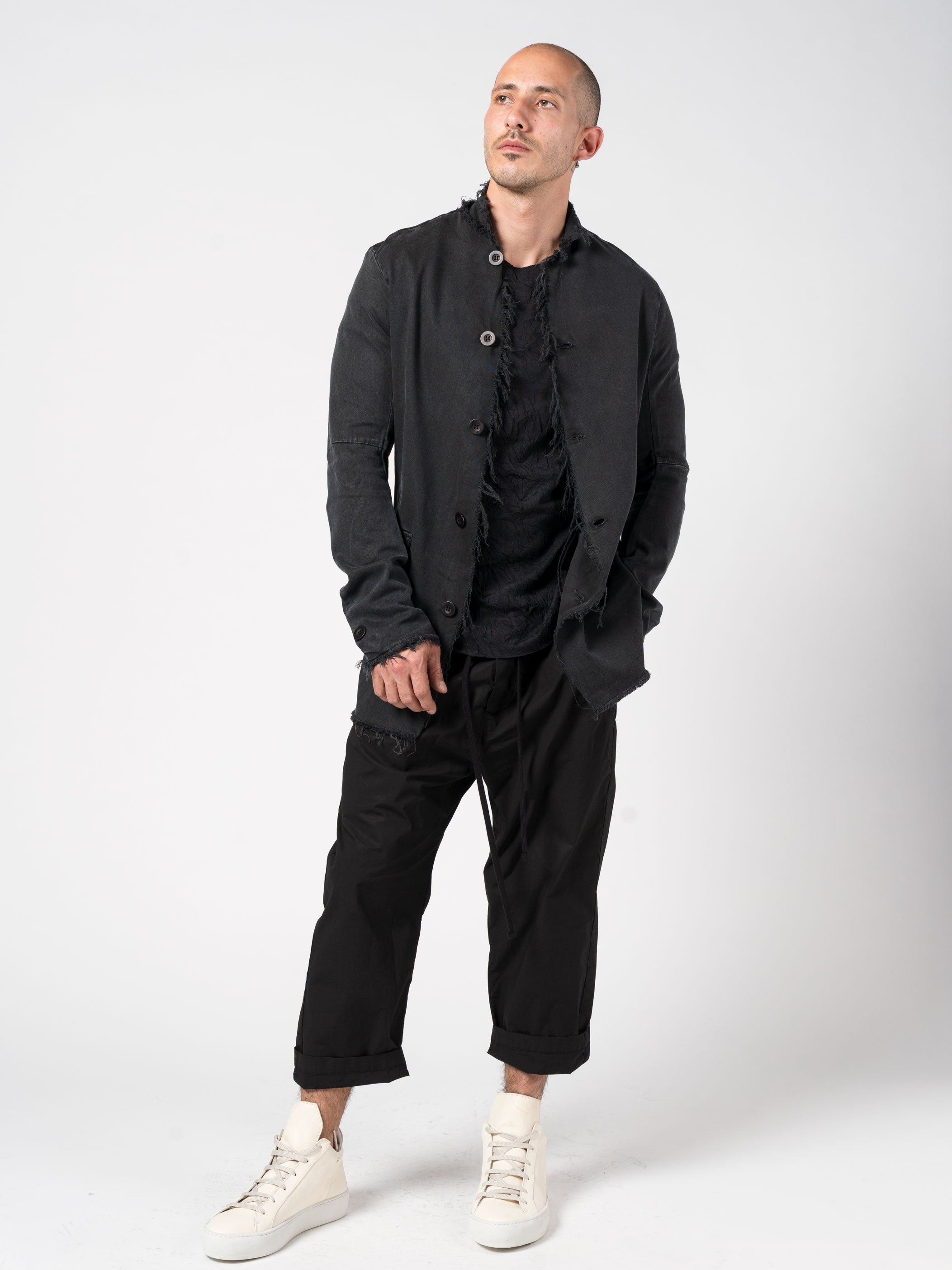 Frayed Edge Cotton Blazer - INN7
