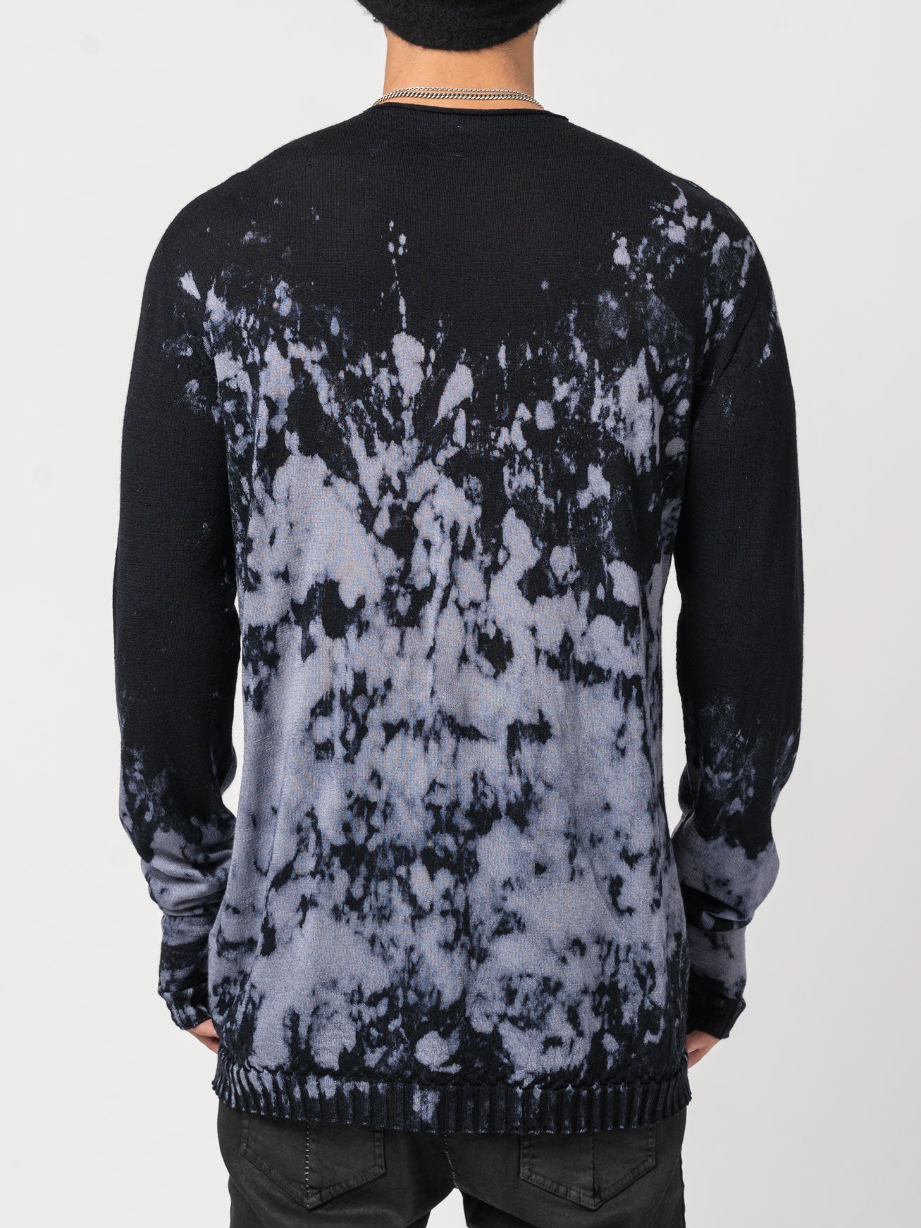 Brush Effect Thin Wool Sweater - INN7