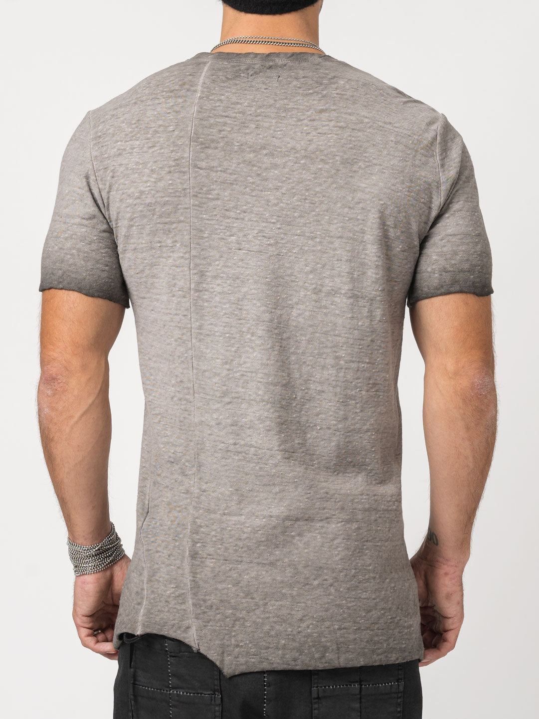 Rustic Cotton Long T-Shirt - INN7