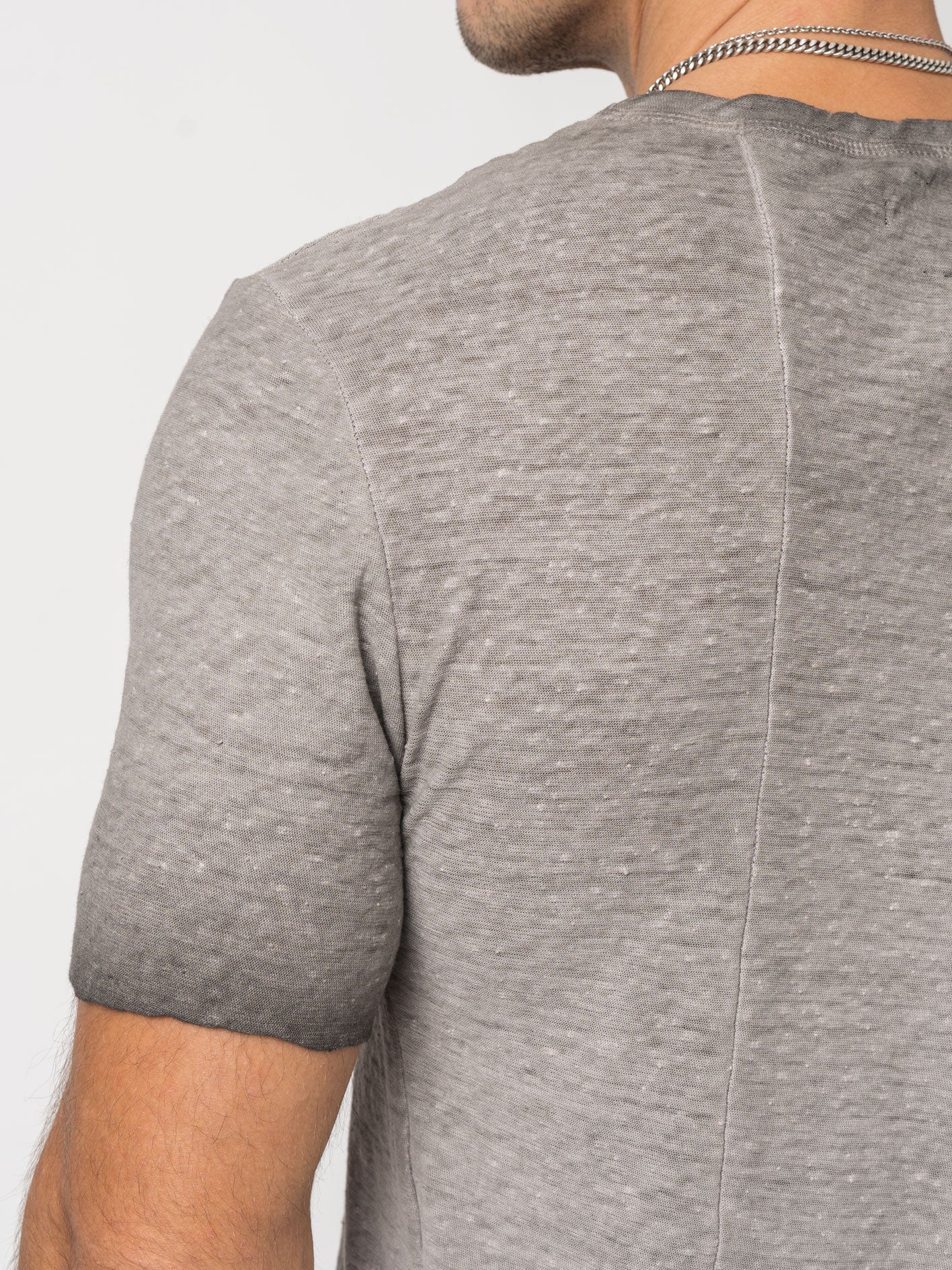 Rustic Cotton Long T-Shirt - INN7