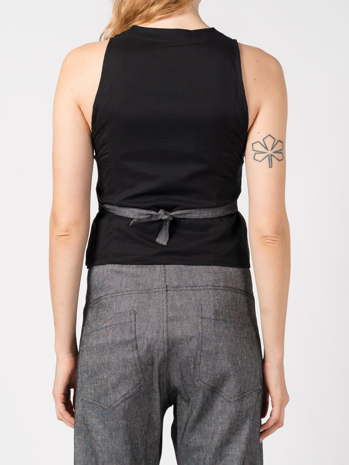 Tailored Linen-Blend Vest
