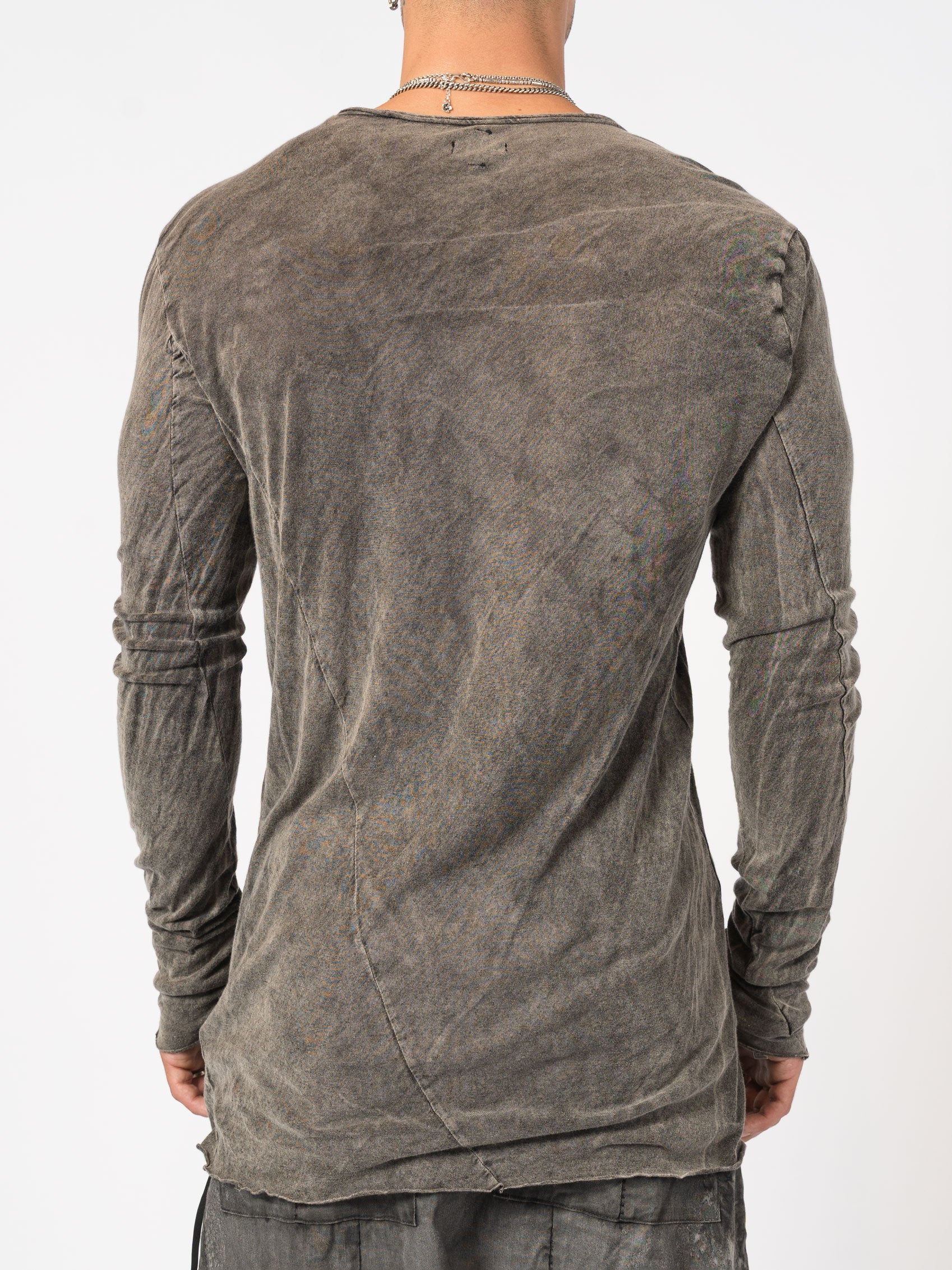 Raw Seam Long Sleeve T-Shirt