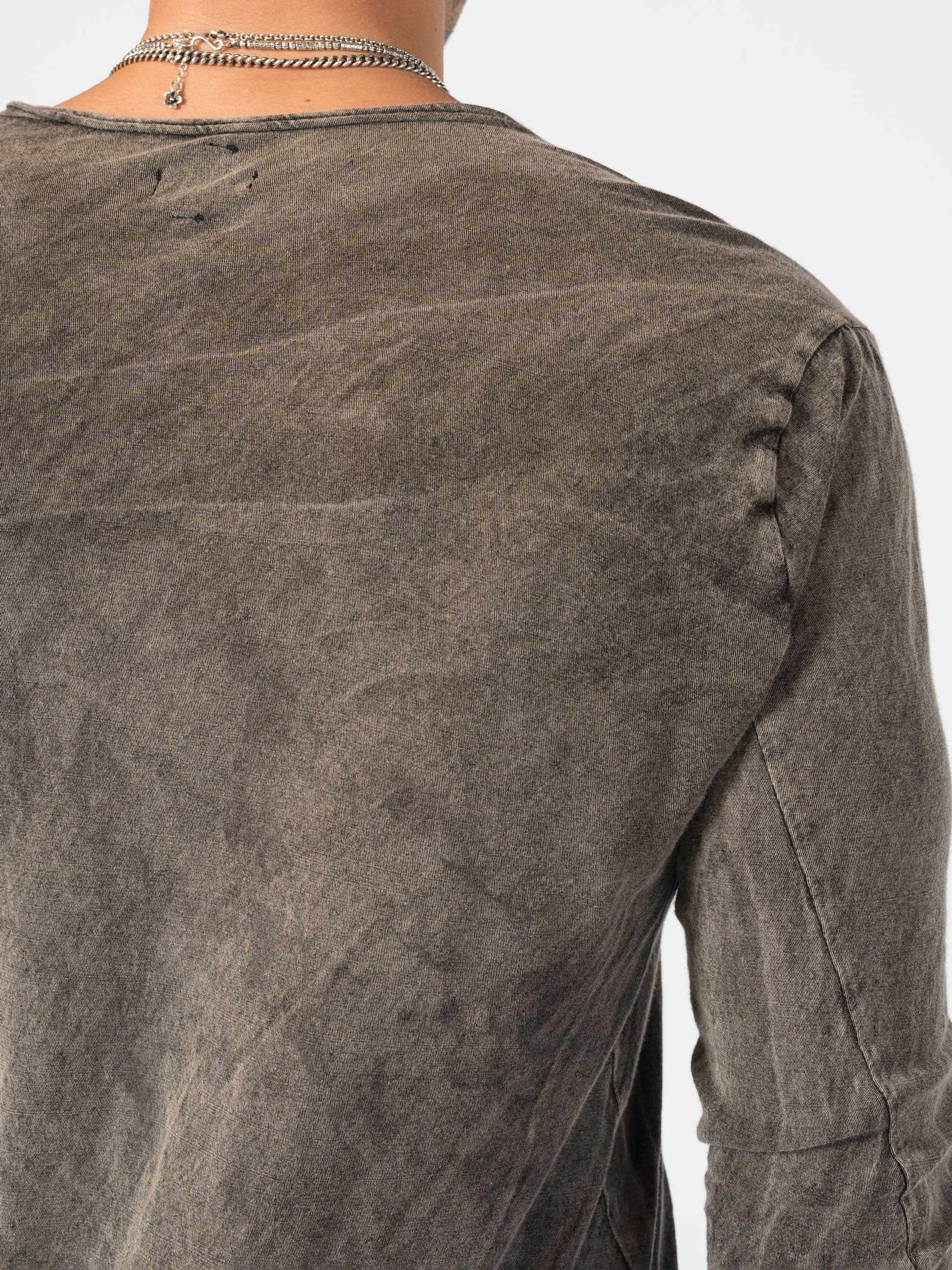 Raw Seam Long Sleeve T-Shirt