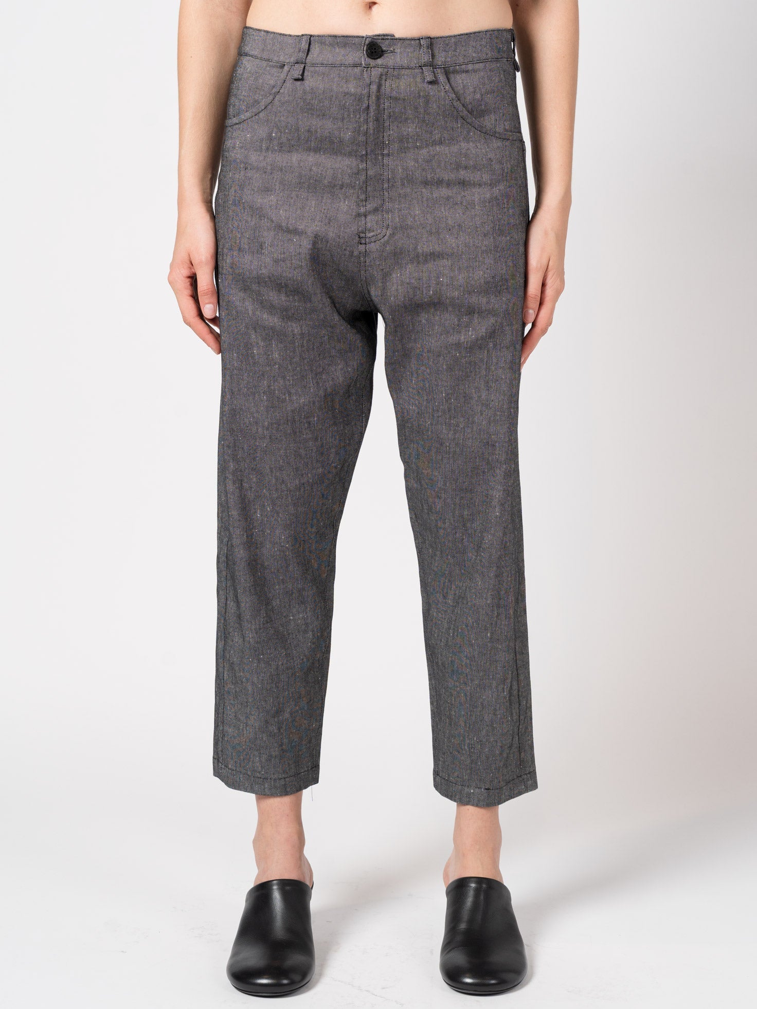 Tapered Linen-Blend Trousers - INN7