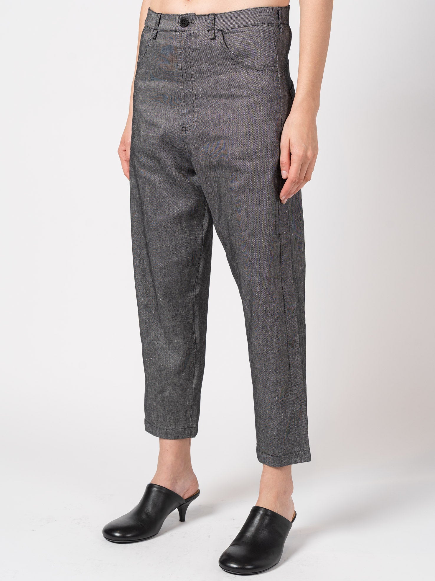 Tapered Linen-Blend Trousers - INN7