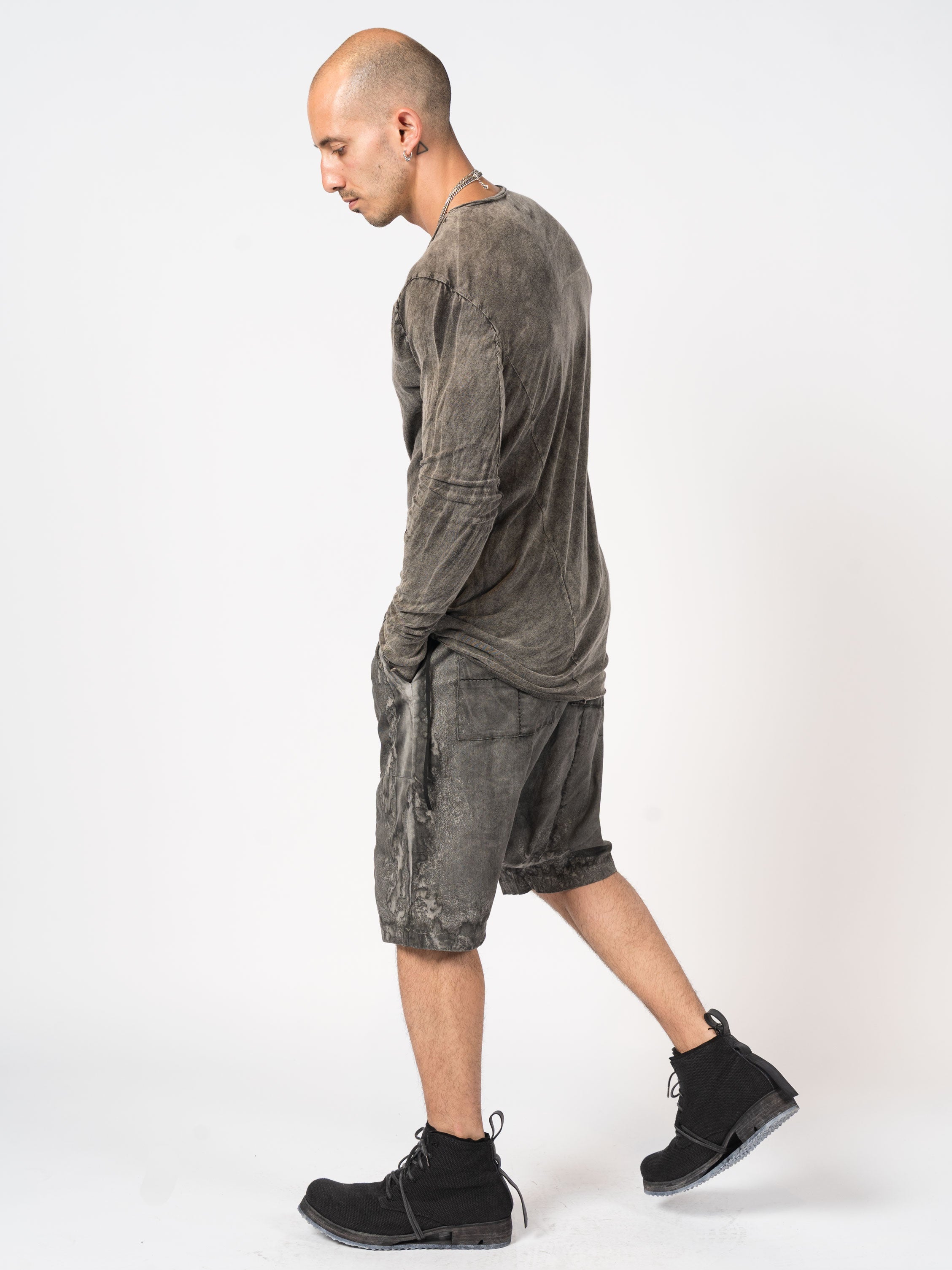 Raw Seam Long Sleeve T-Shirt