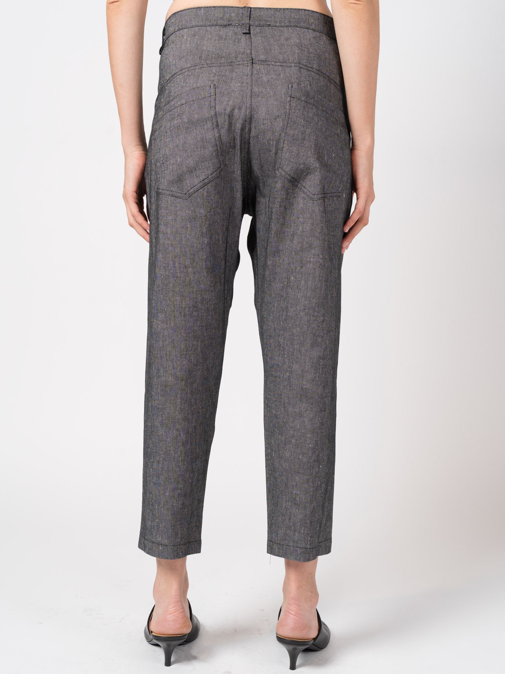 Tapered Linen-Blend Trousers - INN7