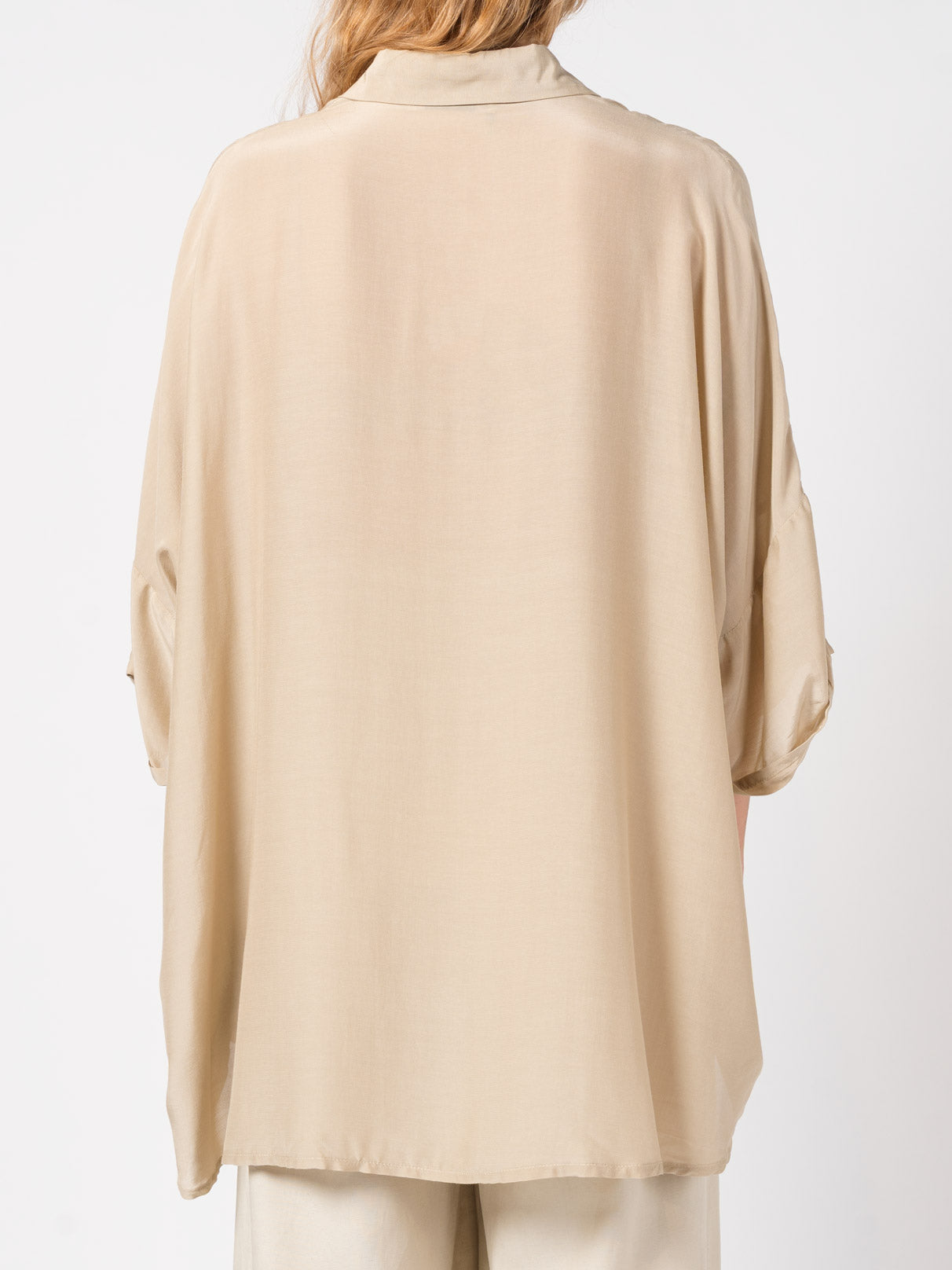Oversized Silk-Blend Shirt - INN7