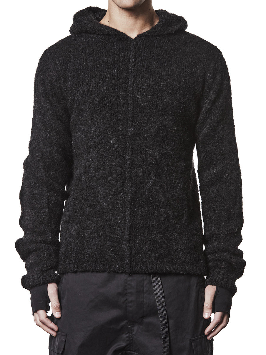 Hooded Alpaca Sweater
