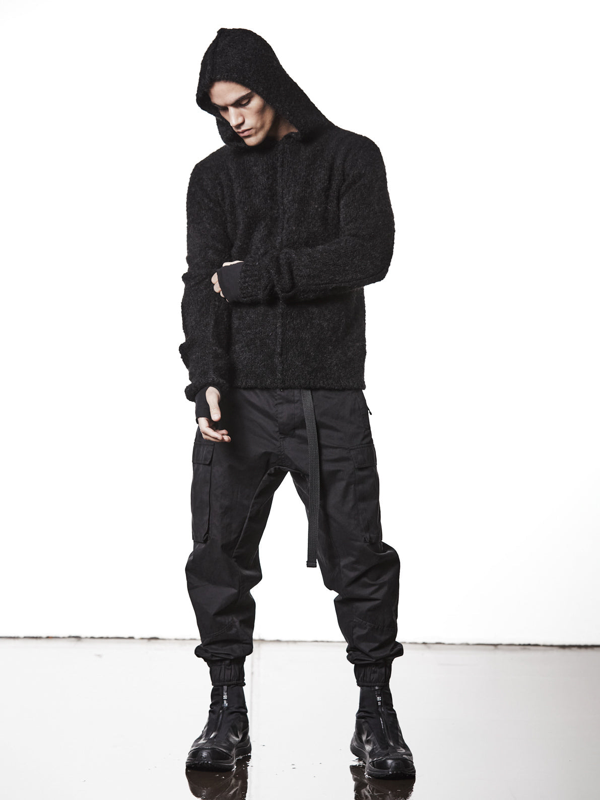 Hooded Alpaca Sweater