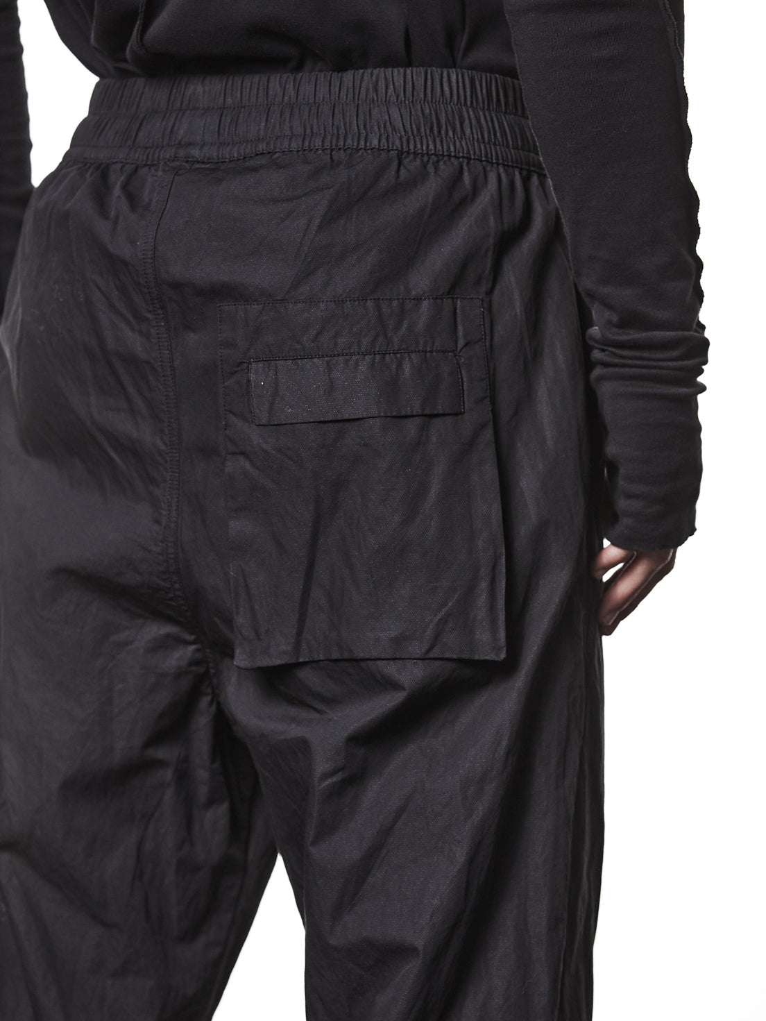 Garment-Washed Cropped Trousers
