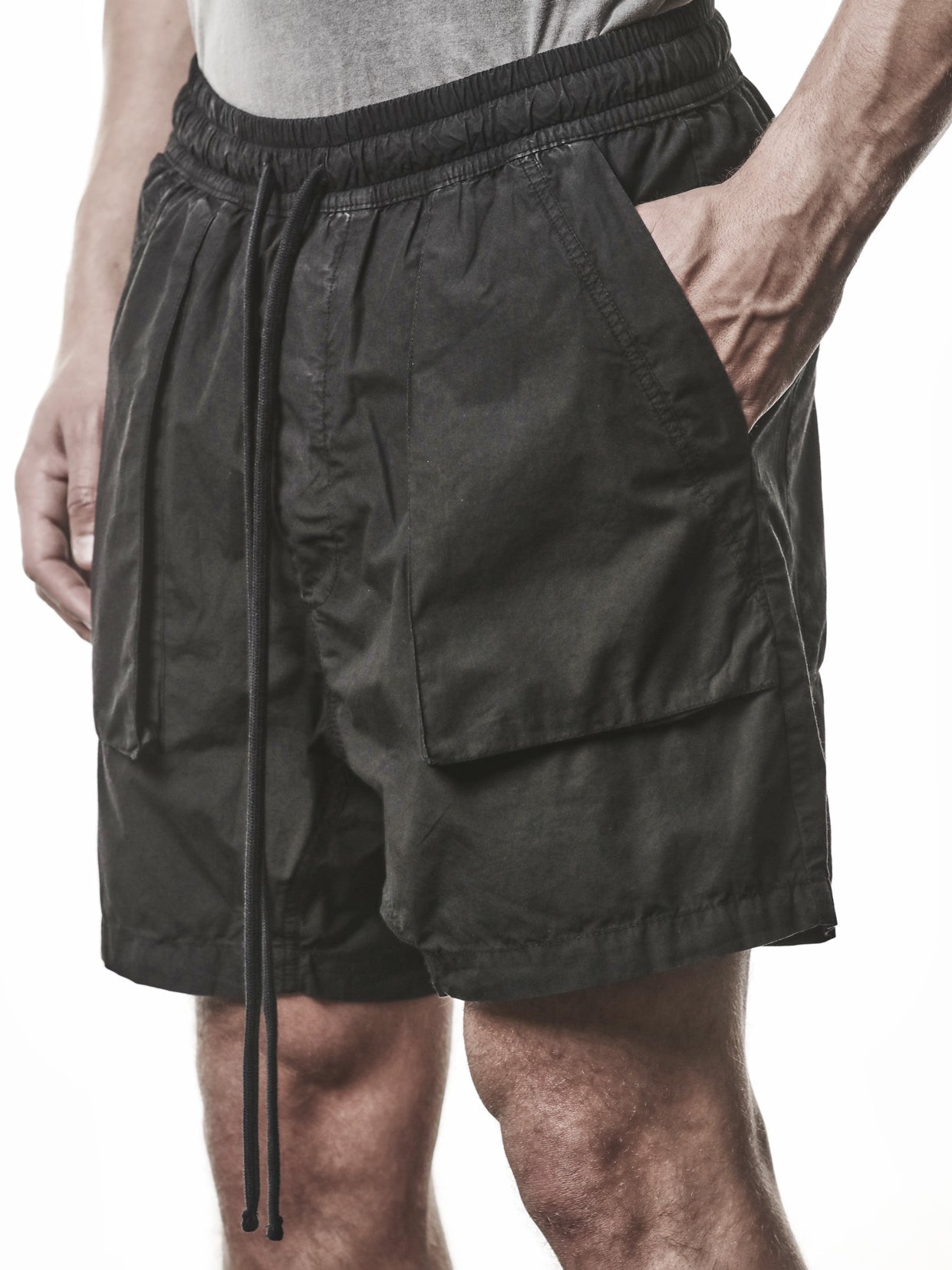 Drop-Crotch Cotton Shorts - INN7