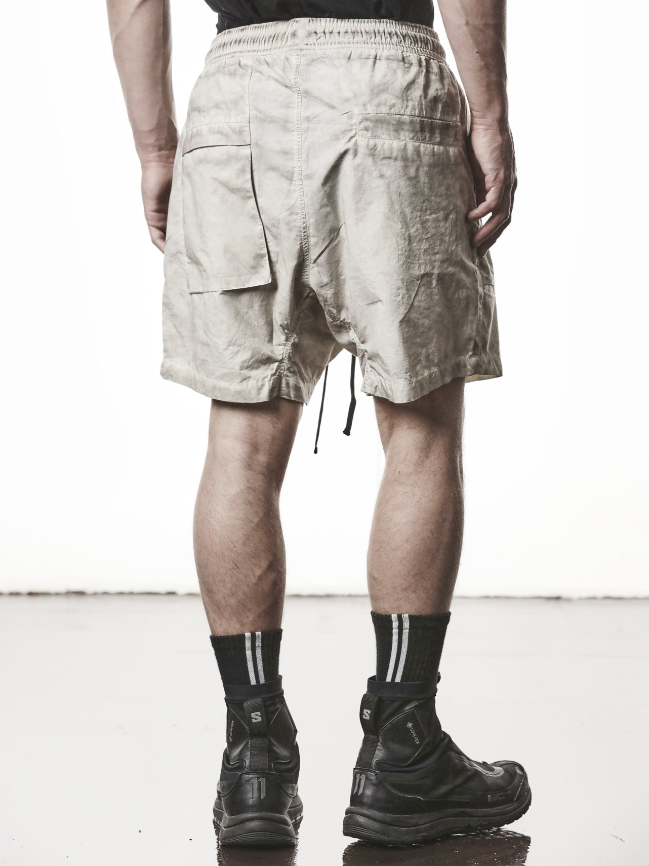 Drop-Crotch Cotton Shorts - INN7