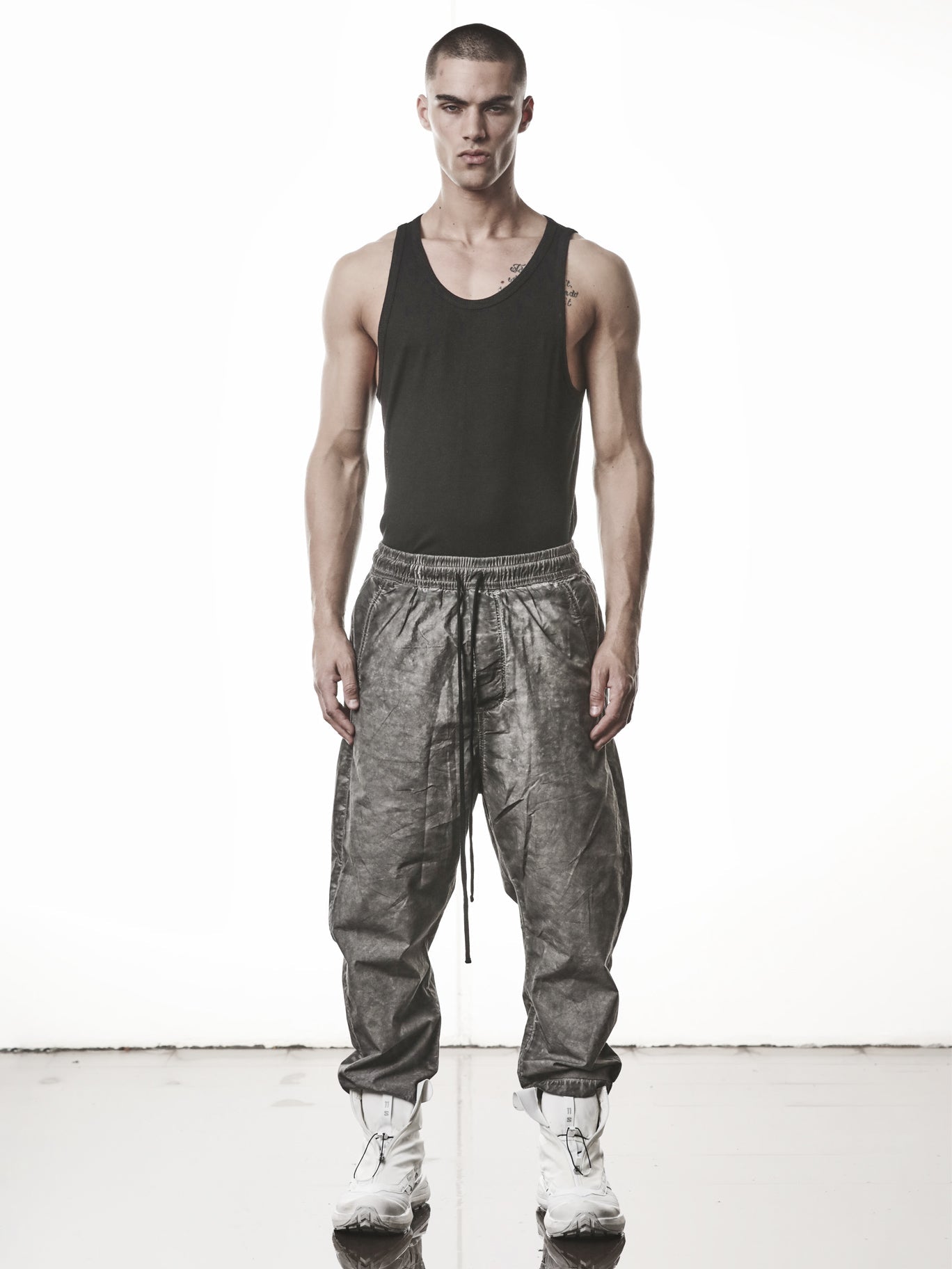 Woven Cropped Cotton Trousers - INN7