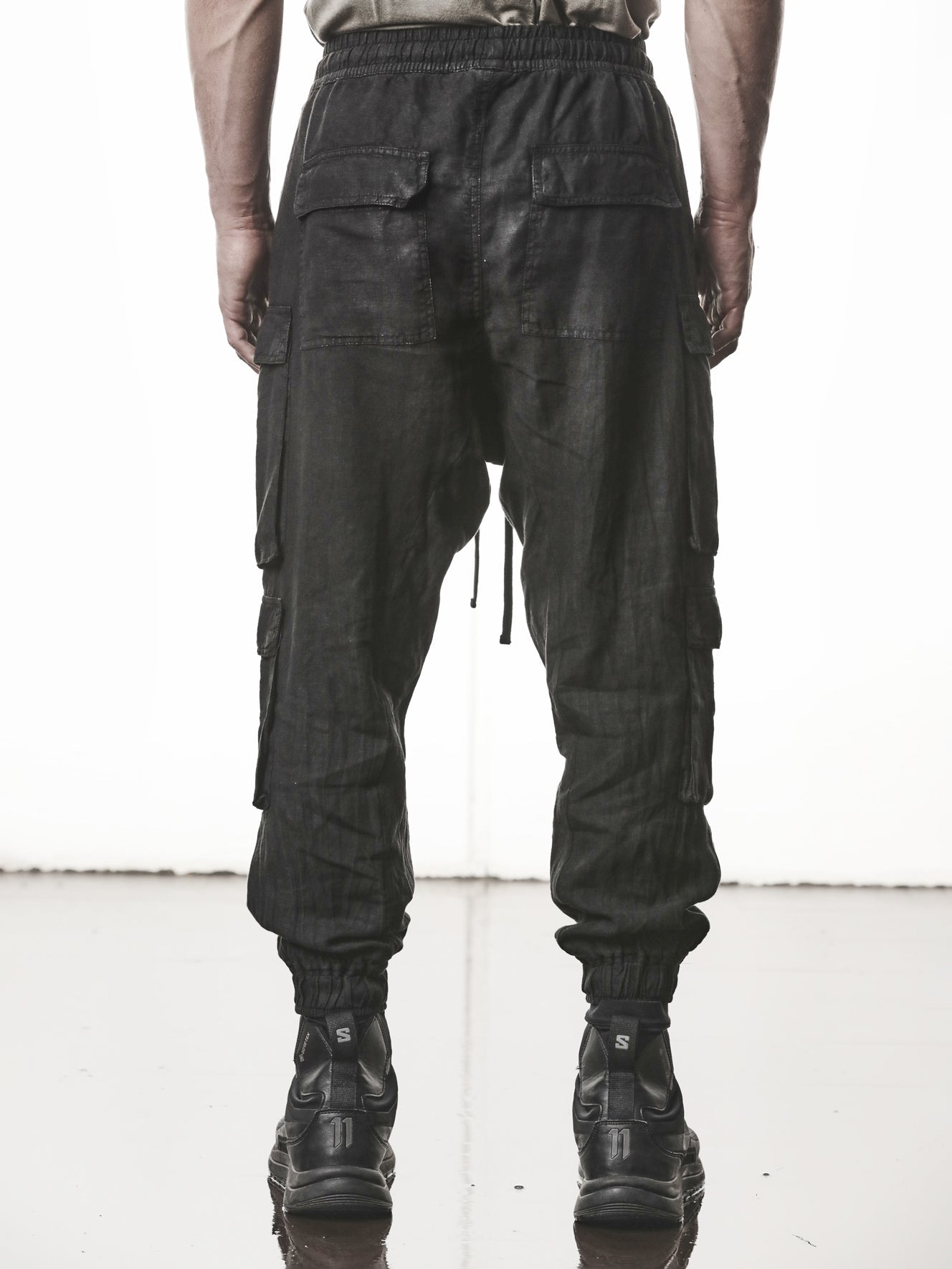 Low-Crotch Linen Trousers - INN7