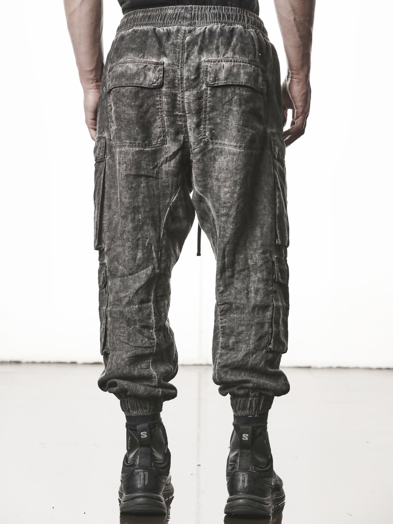 Low-Crotch Linen Trousers - INN7