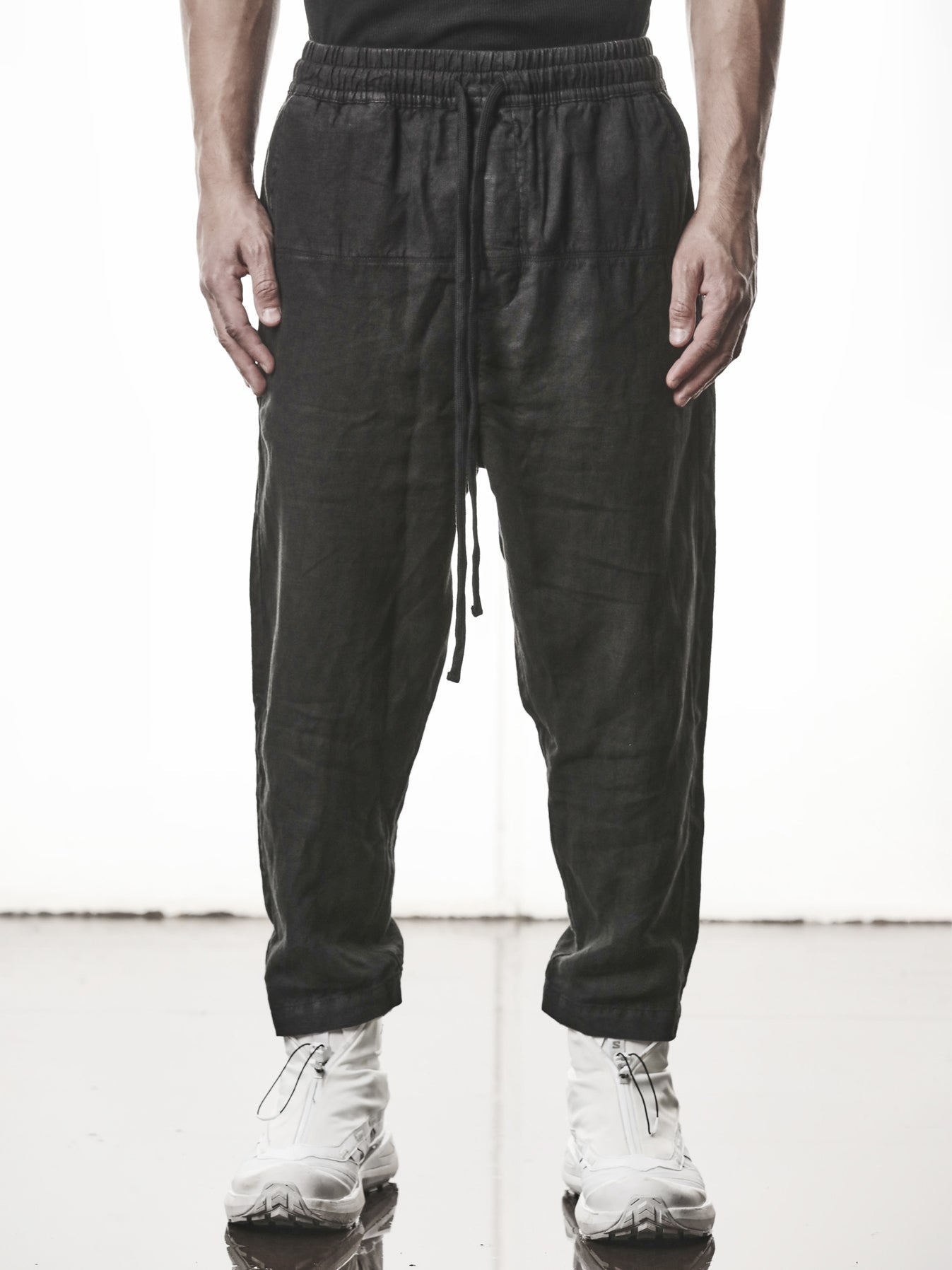 Cropped Linen Trousers - INN7