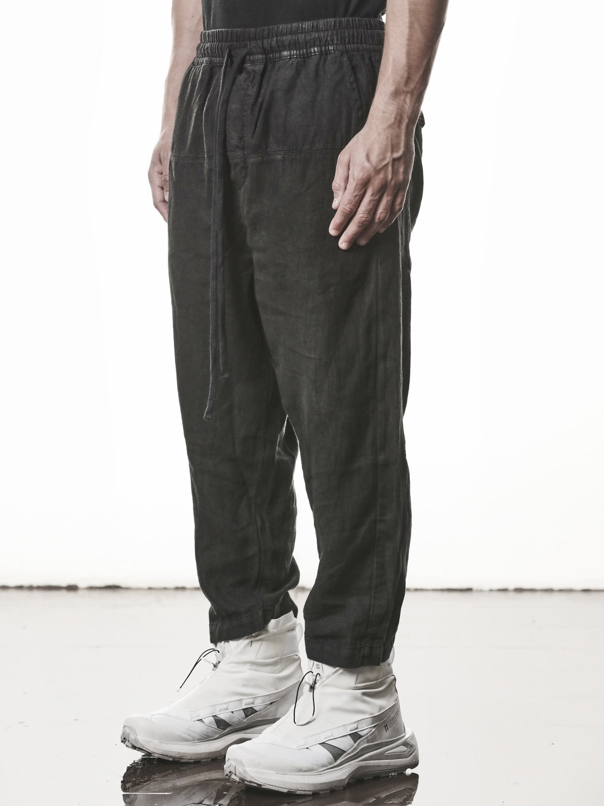 Cropped Linen Trousers - INN7