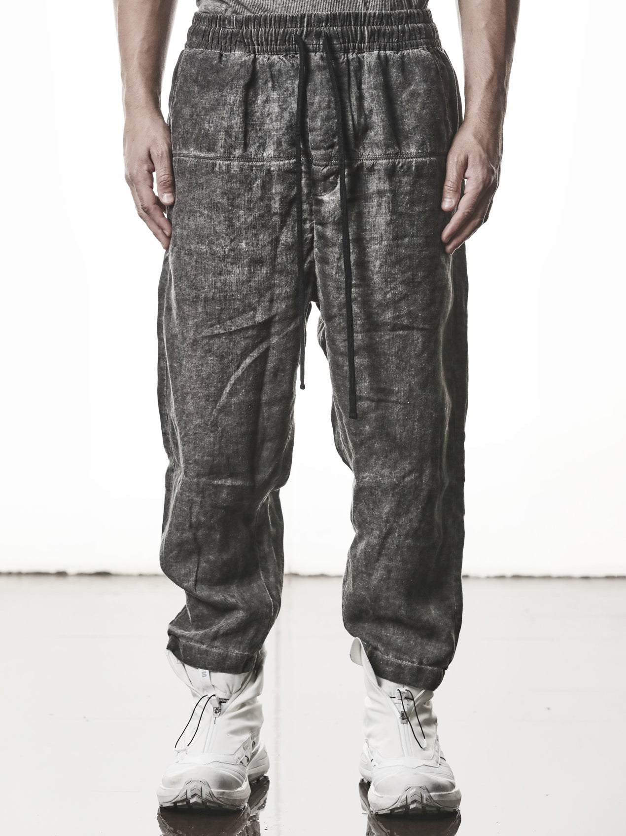 Cropped Linen Trousers - INN7